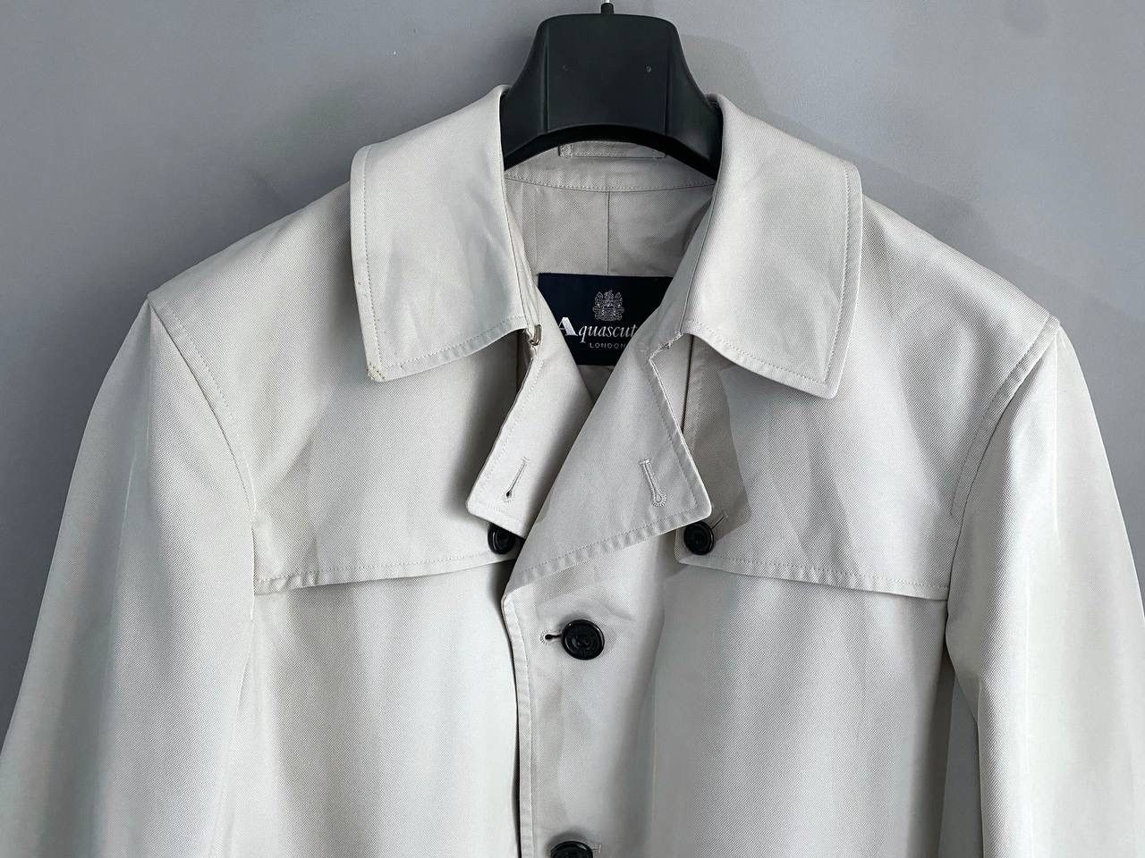 Aquascutum Aquascutum London Men's Grey Light Trench Coat, Size M Size US M / EU 48-50 / 2 - 6 Thumbnail