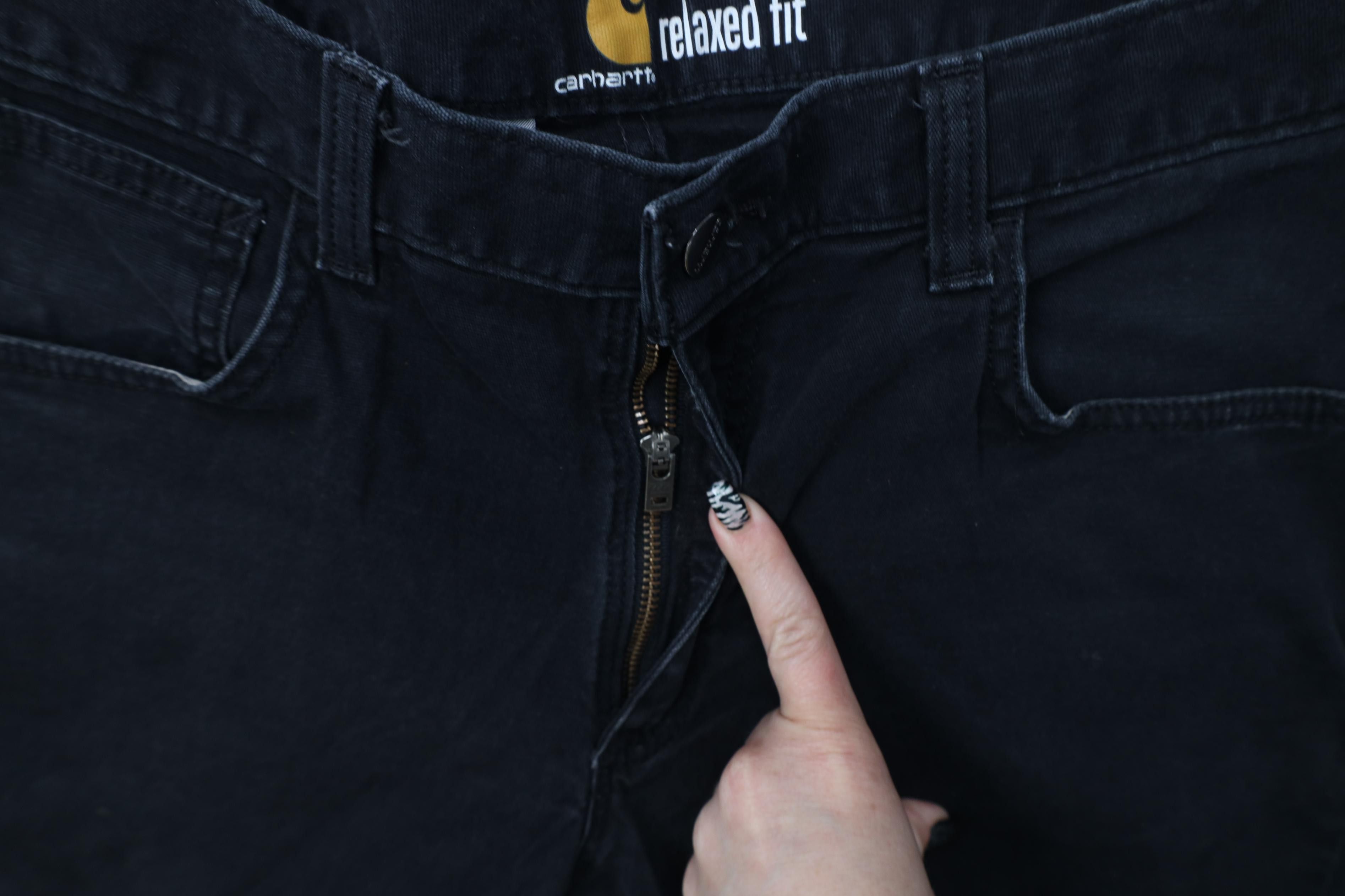 Carhartt Vintage Y2K Carhartt Relaxed Fit Stretch Canvas Pants Black Size US 33 - 8 Thumbnail