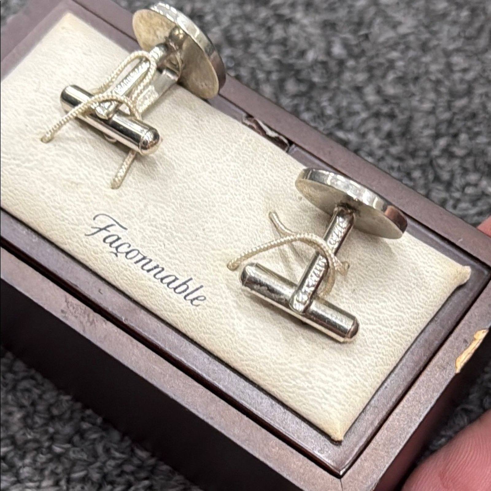 Faconnable NWOT Faconnable Silver and Gold Cufflinks Size ONE SIZE - 5 Thumbnail