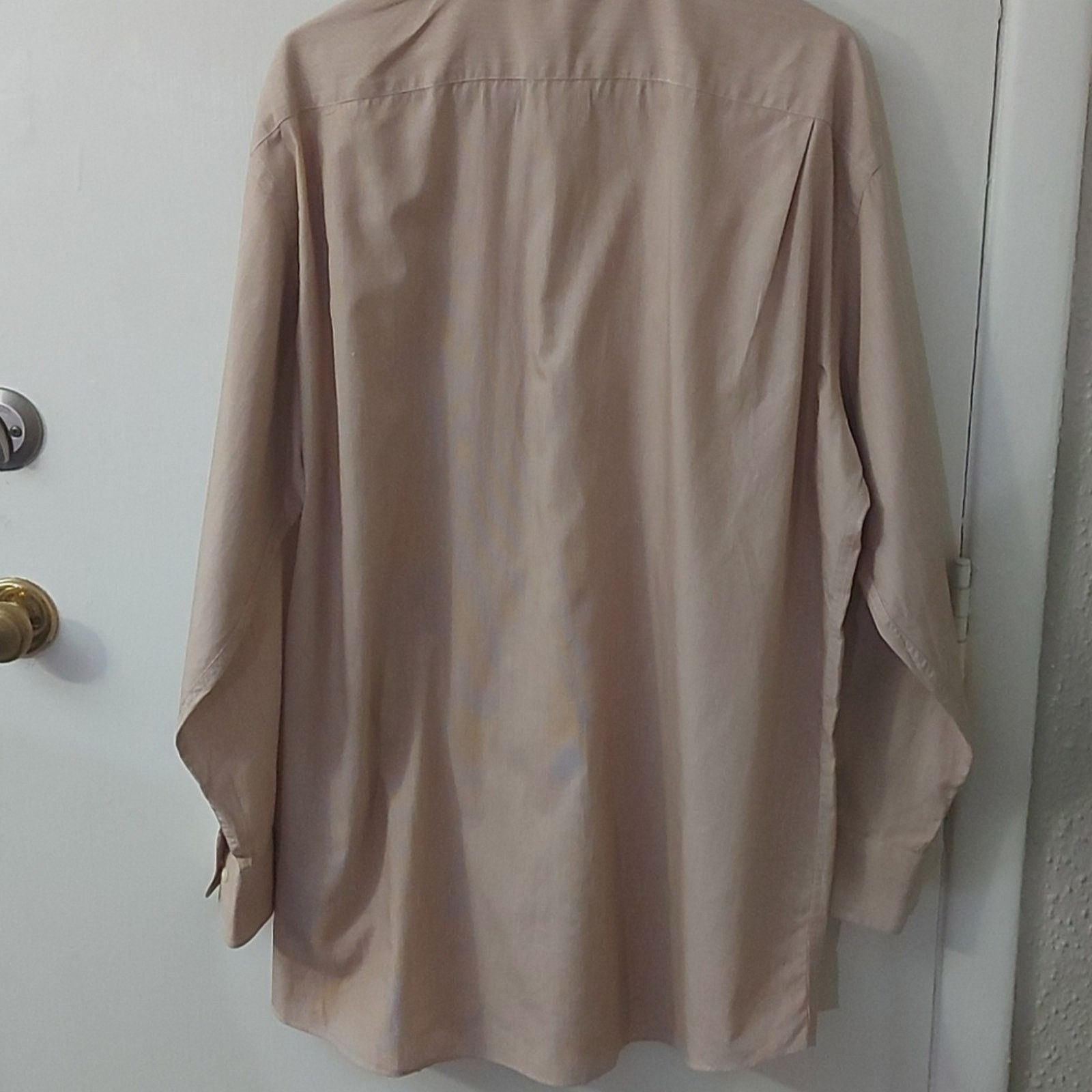 Tommy Hilfiger Tommy Hilfiger Light Brown Dress Shirt 16 1/2 32-33 Size US XXS / EU 40 - 2 Thumbnail
