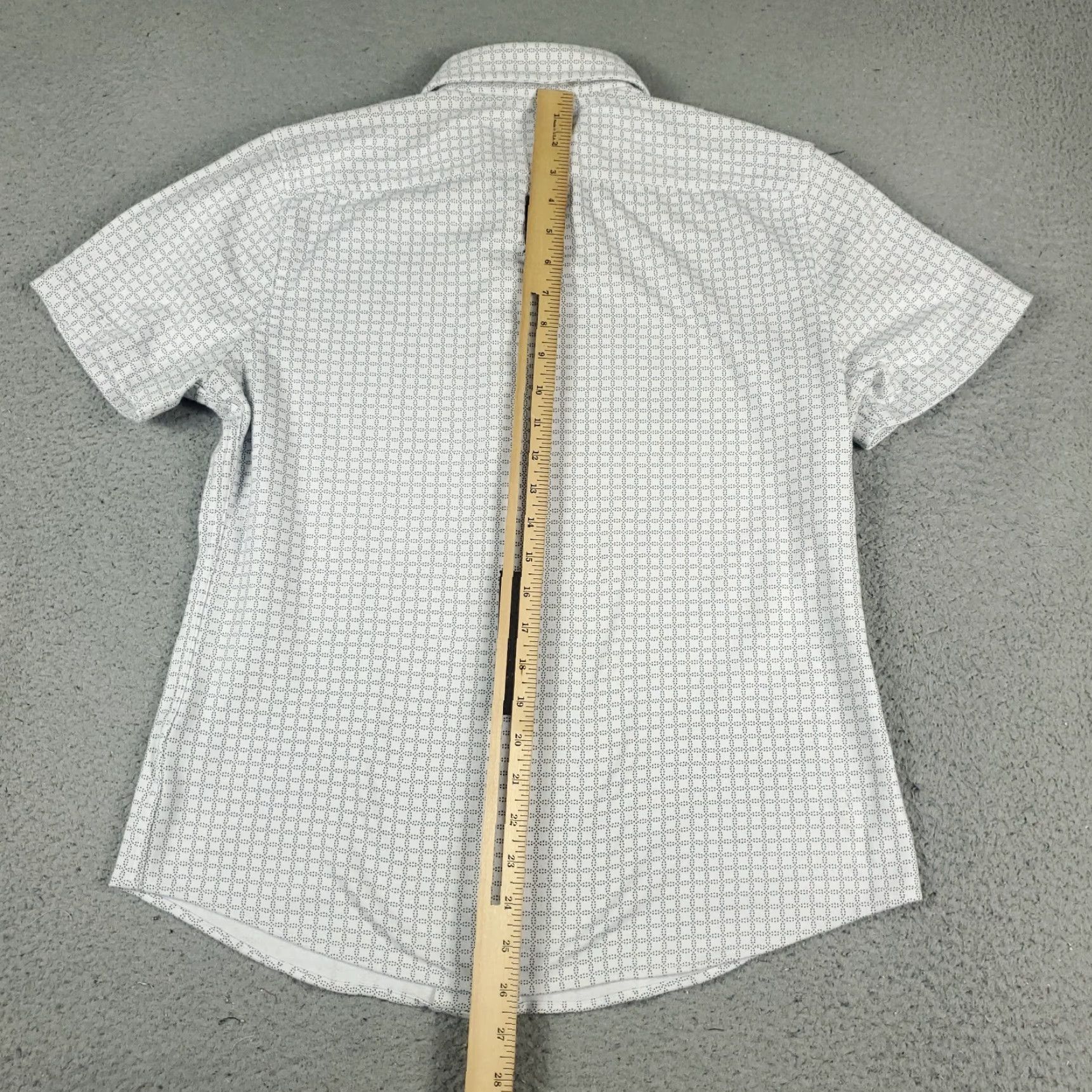 Express VINTAGE Express Men's Shirt Short Sleeve Collared Button-Up Geometric 90s Casual Business Modern Size US M / EU 48-50 / 2 - 3 Thumbnail