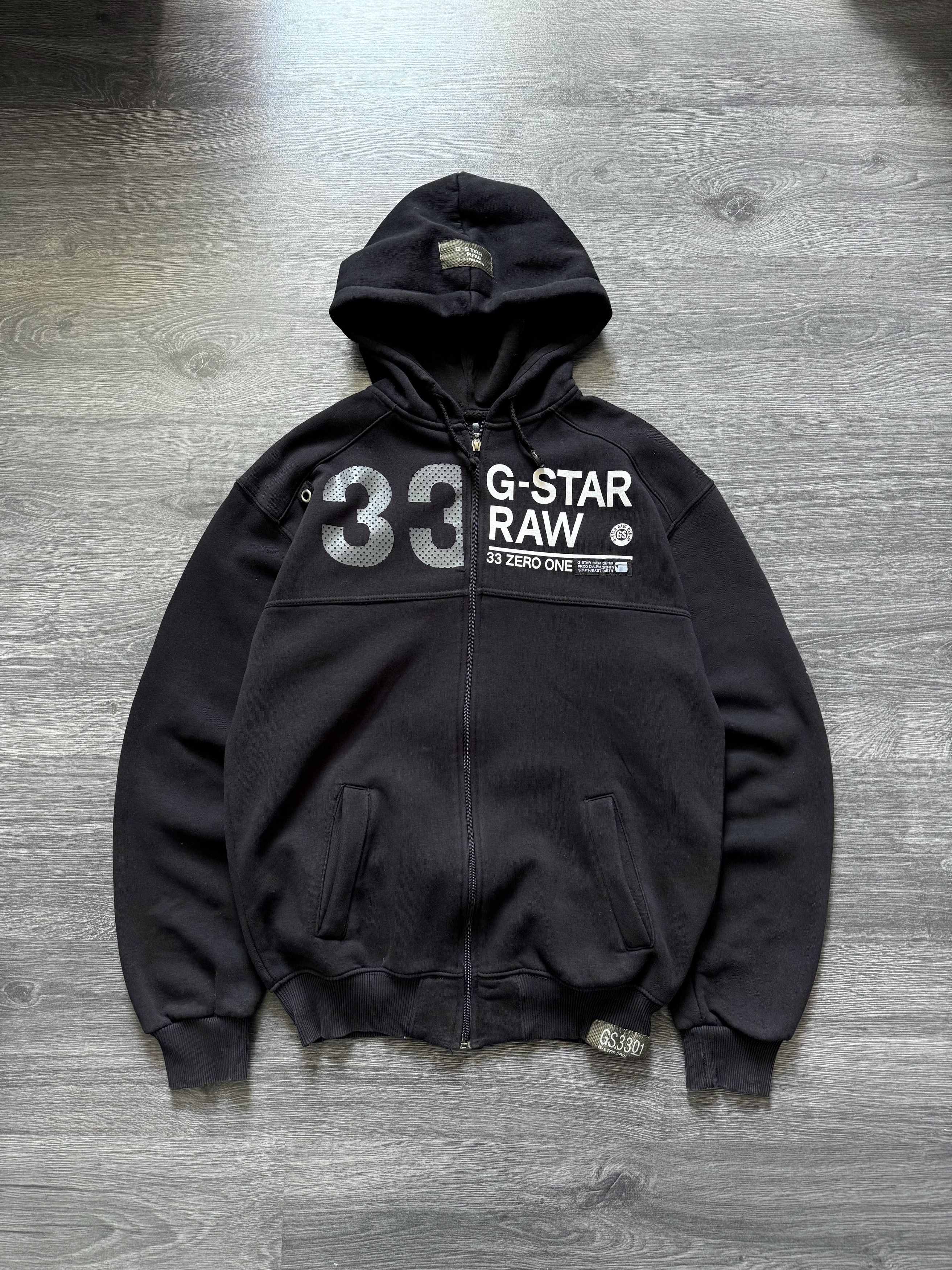 G-Star × Vintage Vintage G-Star Raw Big Logo y2k Zip Hoodie | Grailed