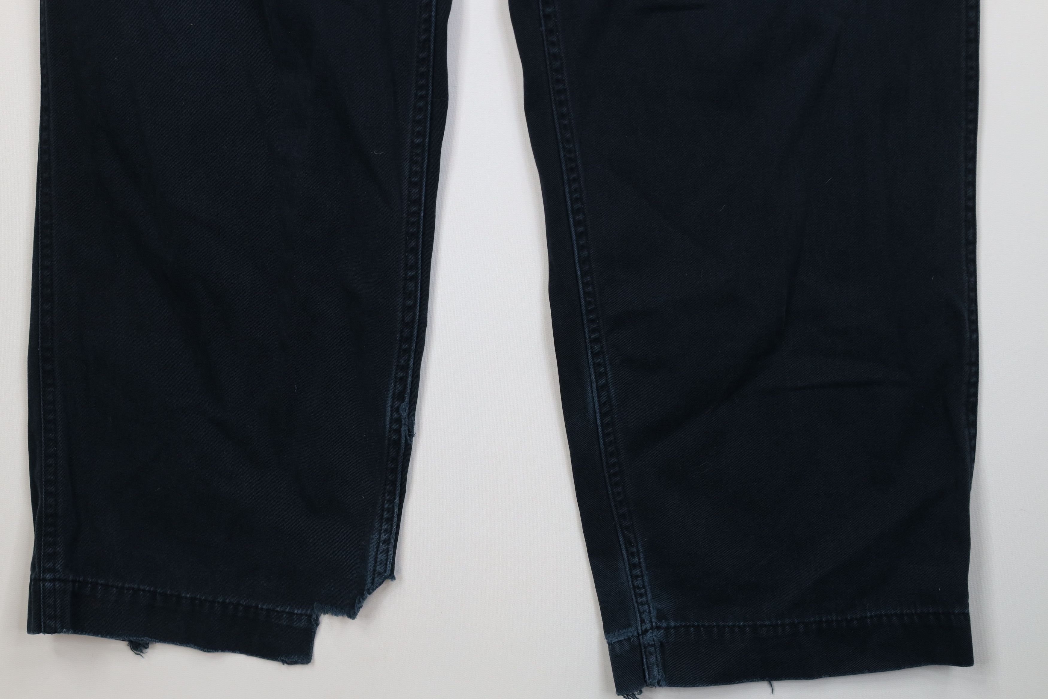 Vintage Vintage 90s Y2K Streetwear Baggy Wide Leg Cargo Pants Blue Size US 34 / EU 50 - 4 Thumbnail