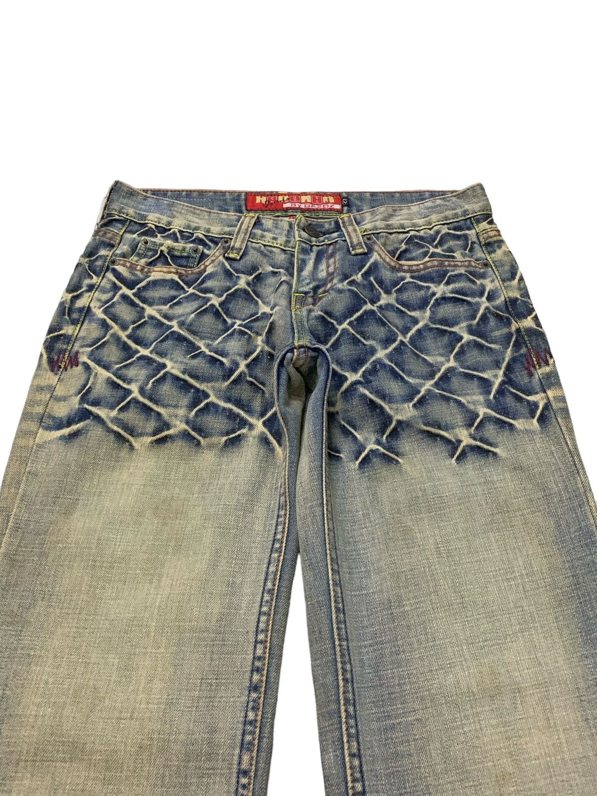 Hanuman Crazy Stud Rusty Mud Wash High Rise Denim Pants