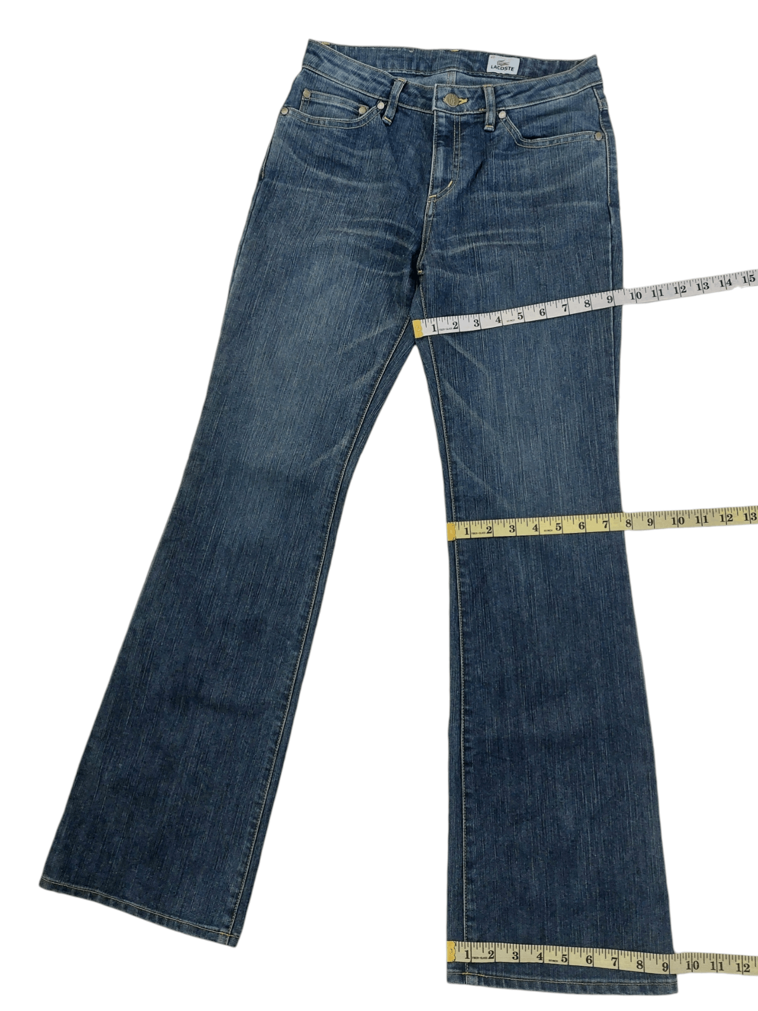 Lacoste Flare Vintage Lacoste Made in Japan Denim Size 26" / US 2 / IT 38 - 15 Thumbnail