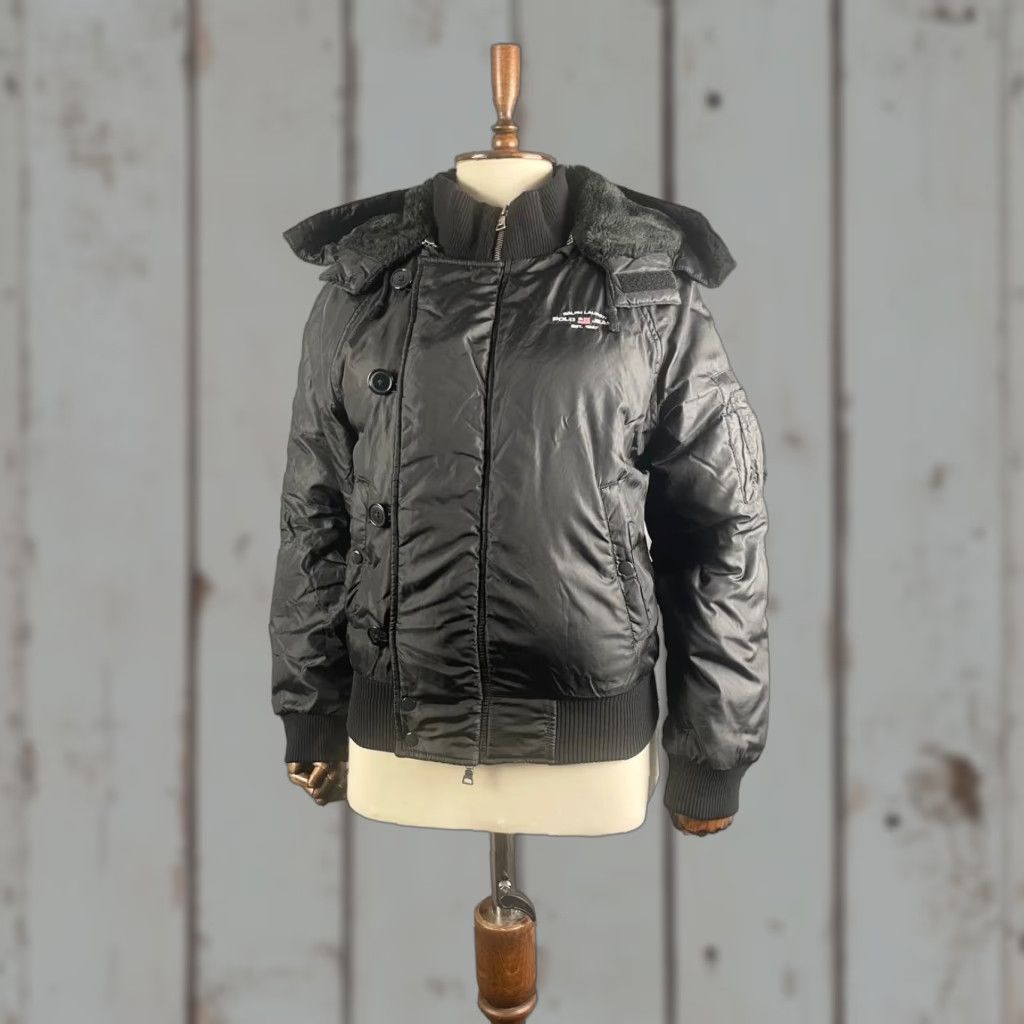 Polo Ralph Lauren Polo Ralph Lauren Jacket Women M Black Polyester Long Sleeve Full Zip Regular Fit Vintage: No Size M / US 6-8 / IT 42-44 - 1 Thumbnail