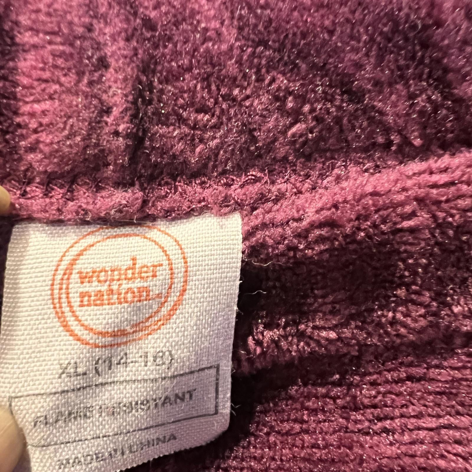 Other Wonder Nation Women's Lounge Pants, Burgundy, Size XL Size ONE SIZE - 3 Thumbnail