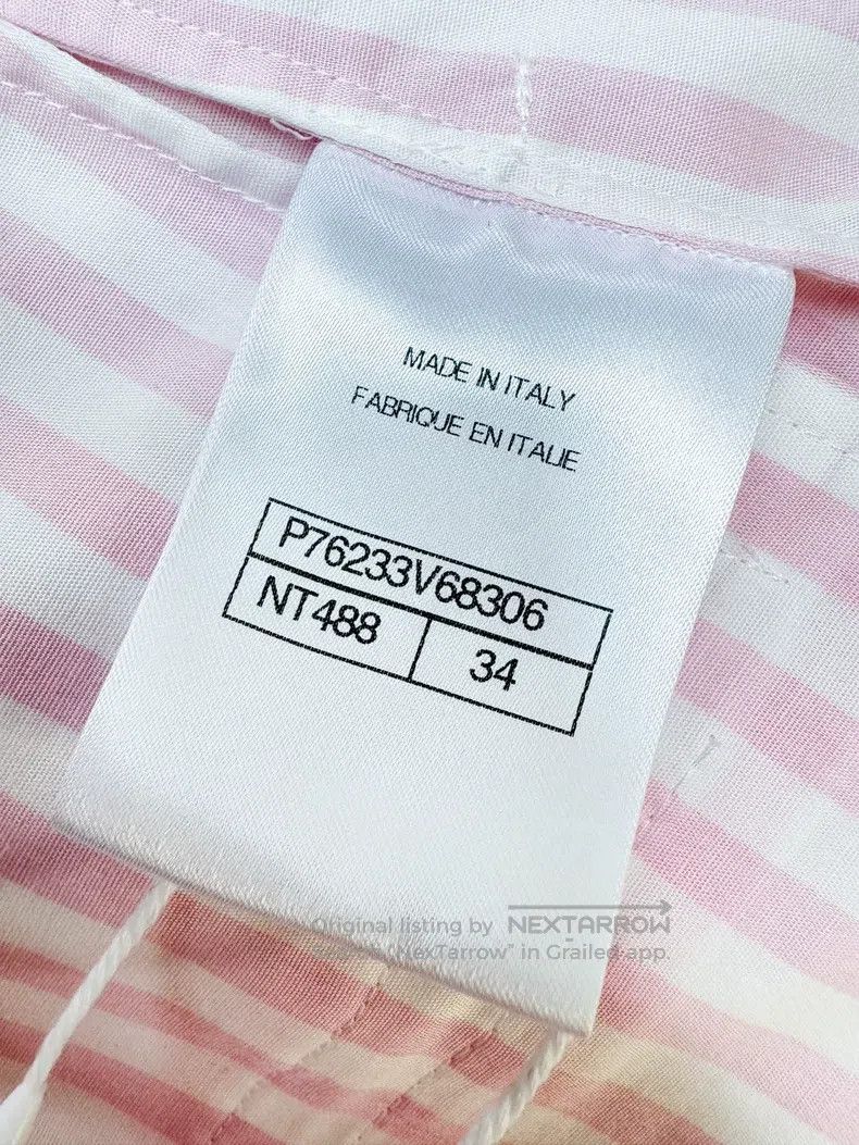 Chanel Chanel 24M pink and white colour block striped hot diamond Size 42" / US 20 - 8 Thumbnail