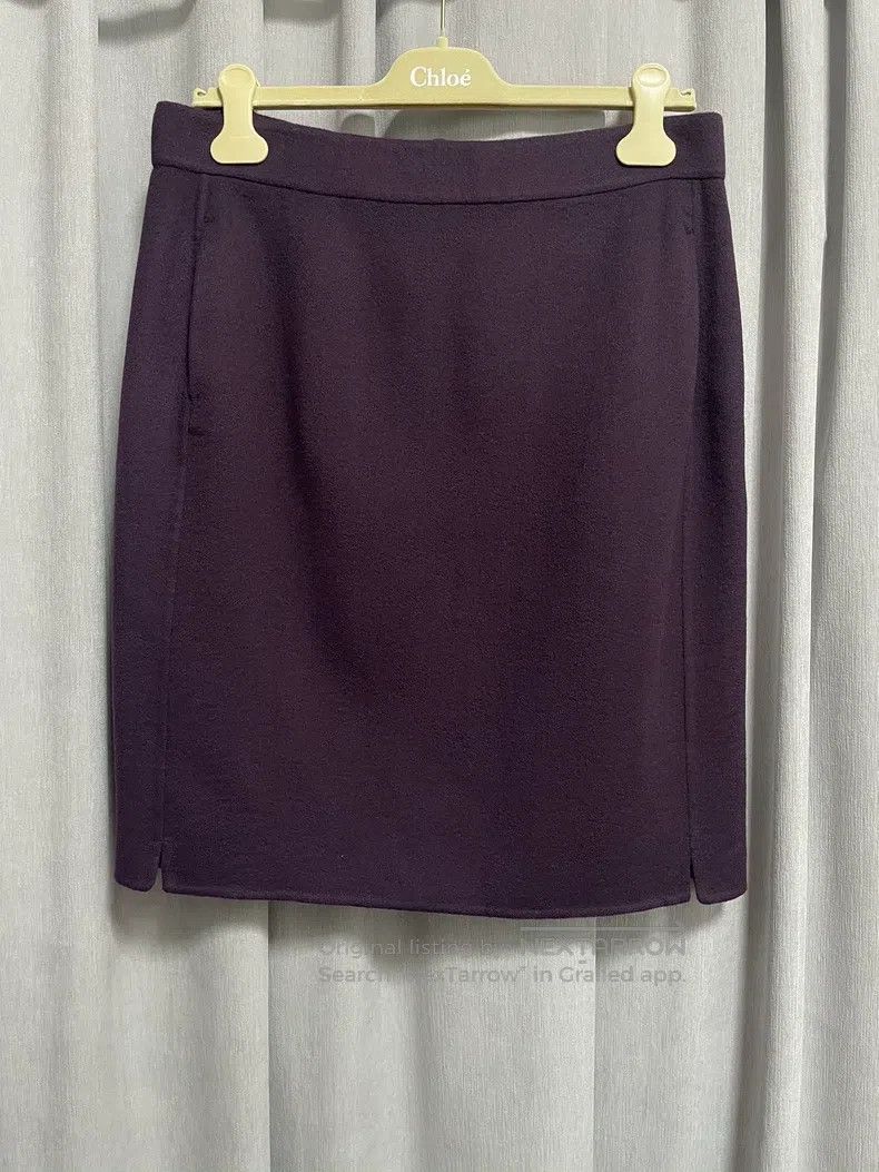 Loro Piana Loro Piana Pure cashmere woolen low-waist straight skirt Size 30" / US 8 / IT 44 - 1 Thumbnail