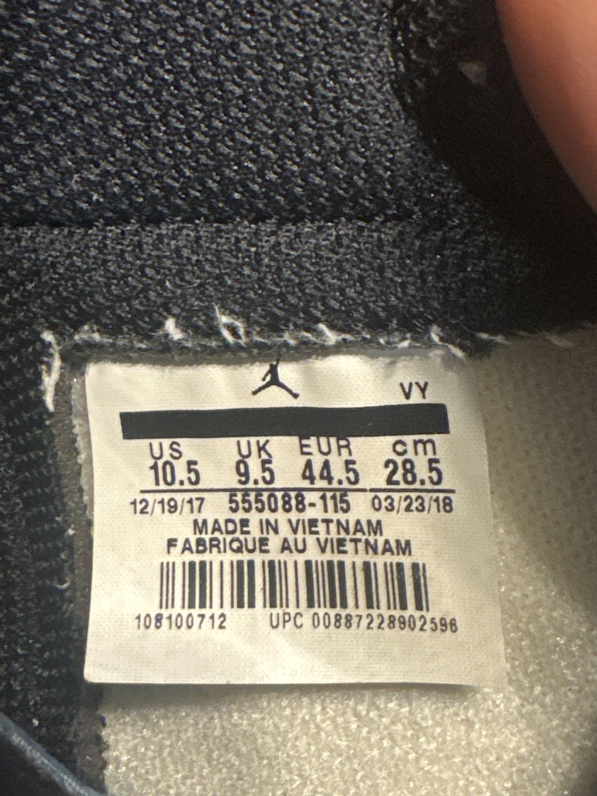 Nike Sz 10.5 Air Jordan Retro 1 Blue Moon Size US 10.5 / EU 43-44 - 6 Thumbnail