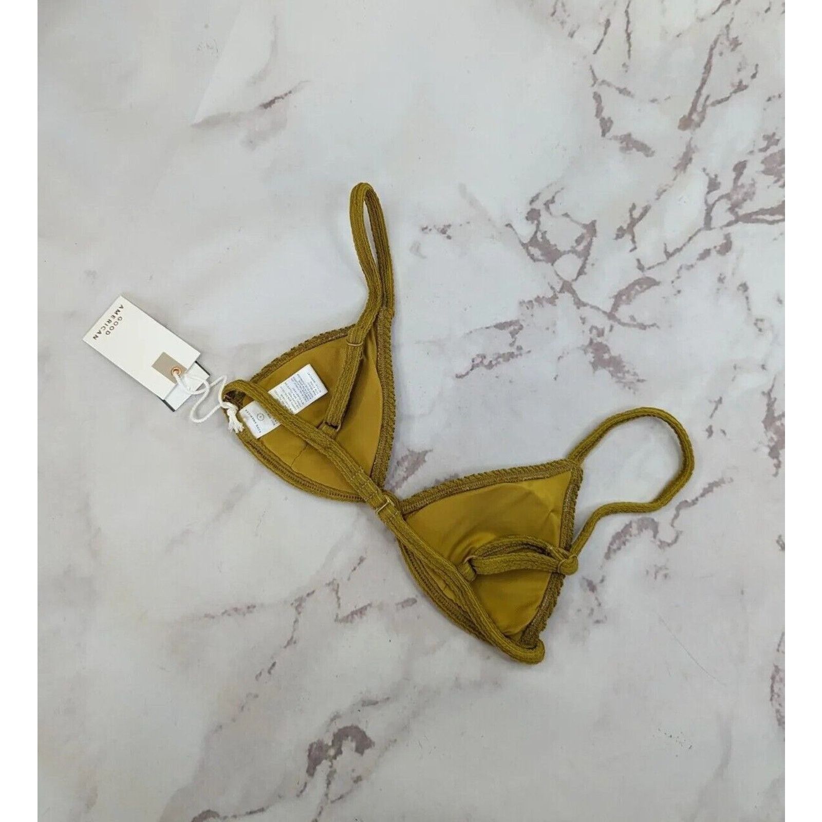Good American Good American Swim Top Women 1 Small Crinkle Bikini Triangle Size S / US 4 / IT 40 - 6 Thumbnail