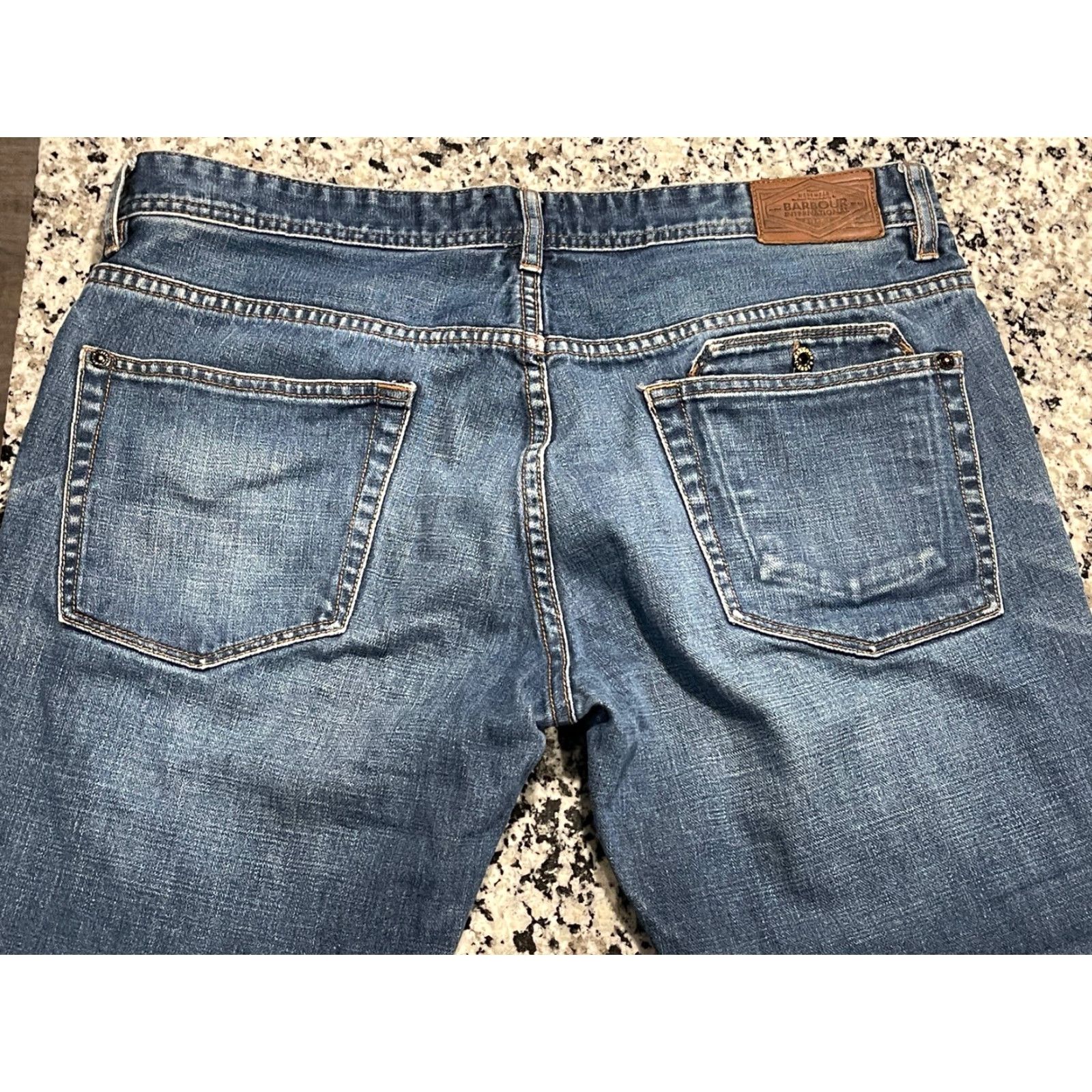 Barbour Barbour International Jeans Men Blue Denim Zip Button Casual Tapered 38 Regular Inseam 30.5 Size US 38 / EU 54 - 5 Thumbnail