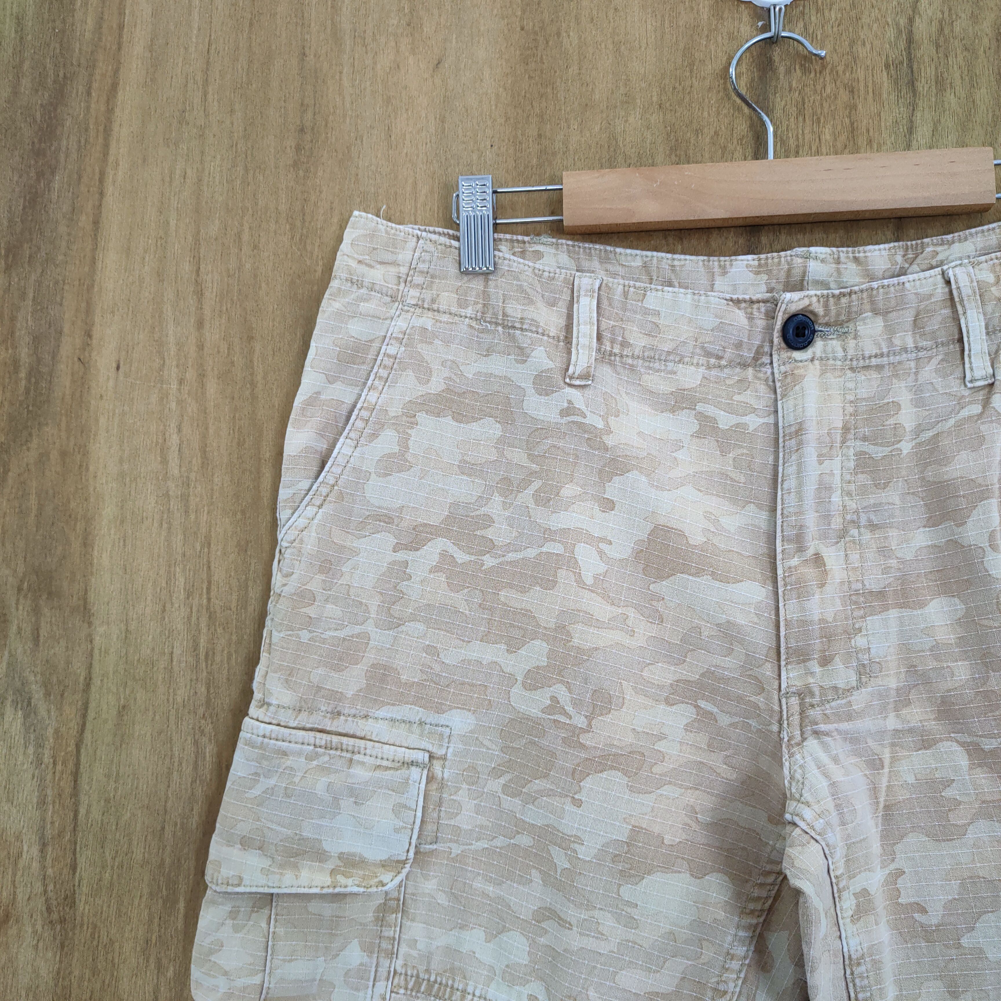 Japanese Brand VINTAGE JAPANESE CAMO FADED CARGO PANTS Size US 34 / EU 50 - 4 Thumbnail