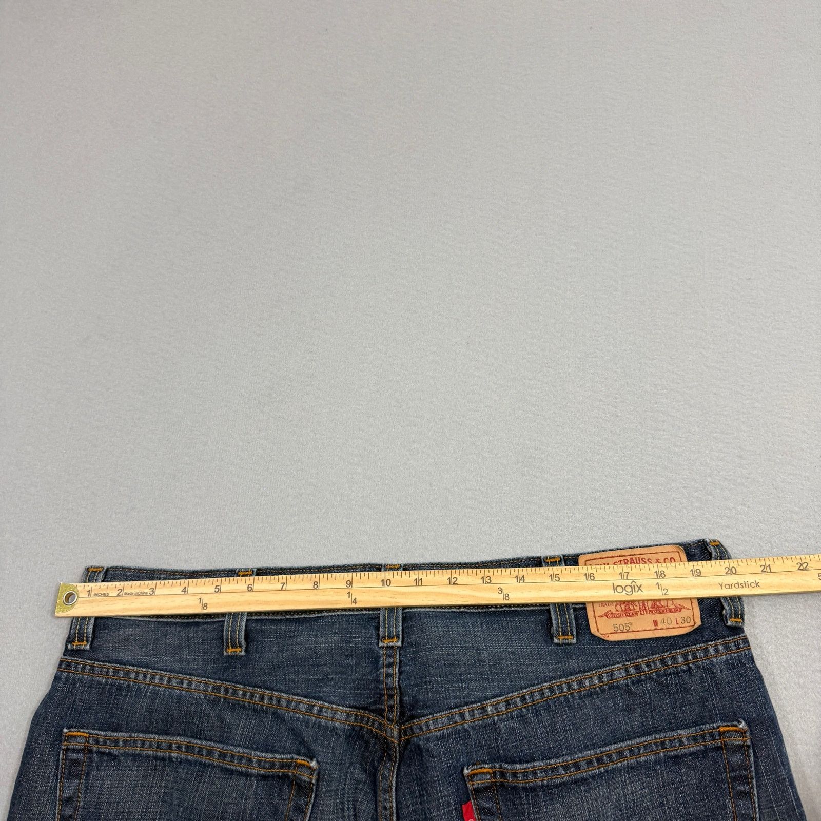 Levi's Vintage Levis 505 Jeans Men's 40x30 Blue Faded Whiskers Size US 40 / EU 56 - 10 Thumbnail
