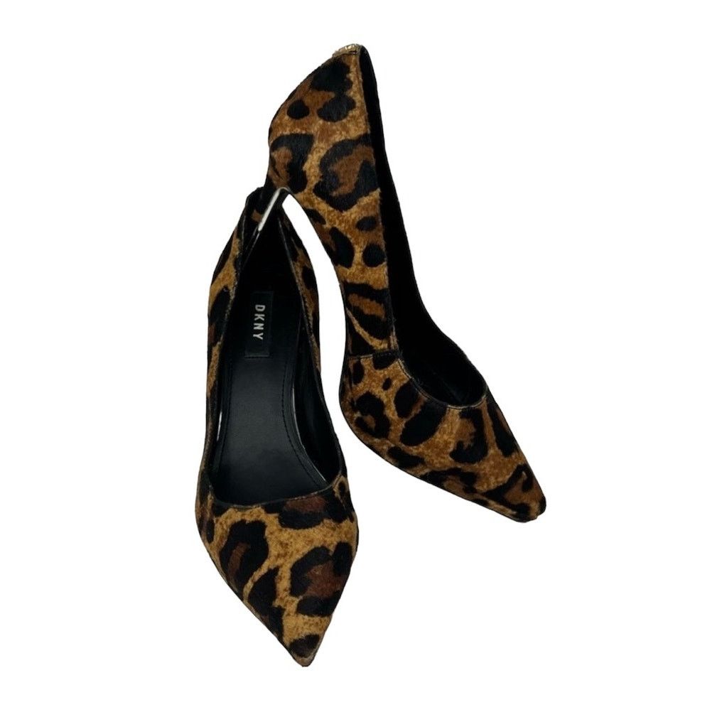 Donna Karan DONNA KAREN NEW YORK- Leopard Haircalf Camel Heels Size US 9 / IT 39 - 5 Thumbnail