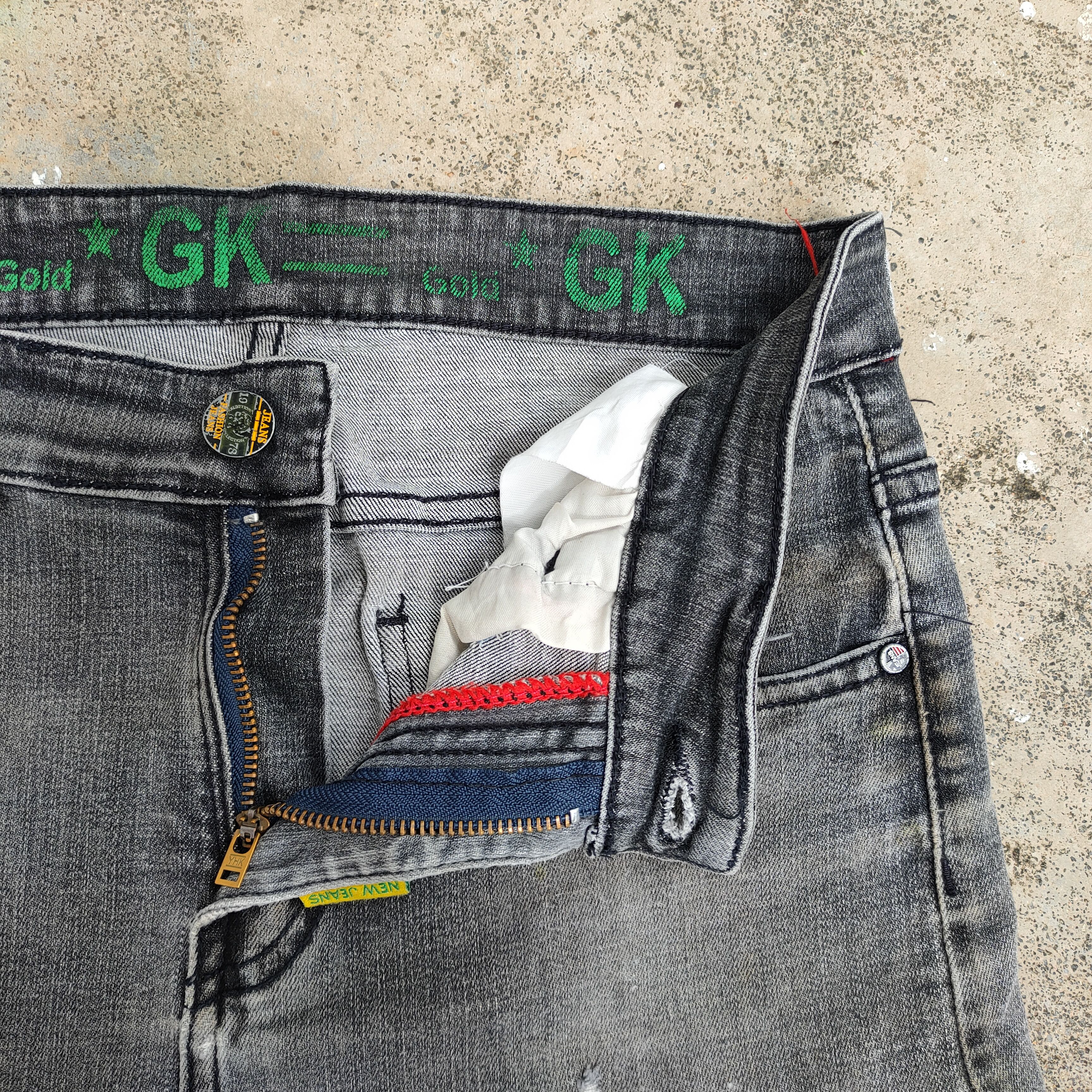 Japanese Brand VINTAGE GK SKINNY FADED BLACK JEANS DENIM PANTS Size US 29 - 7 Thumbnail