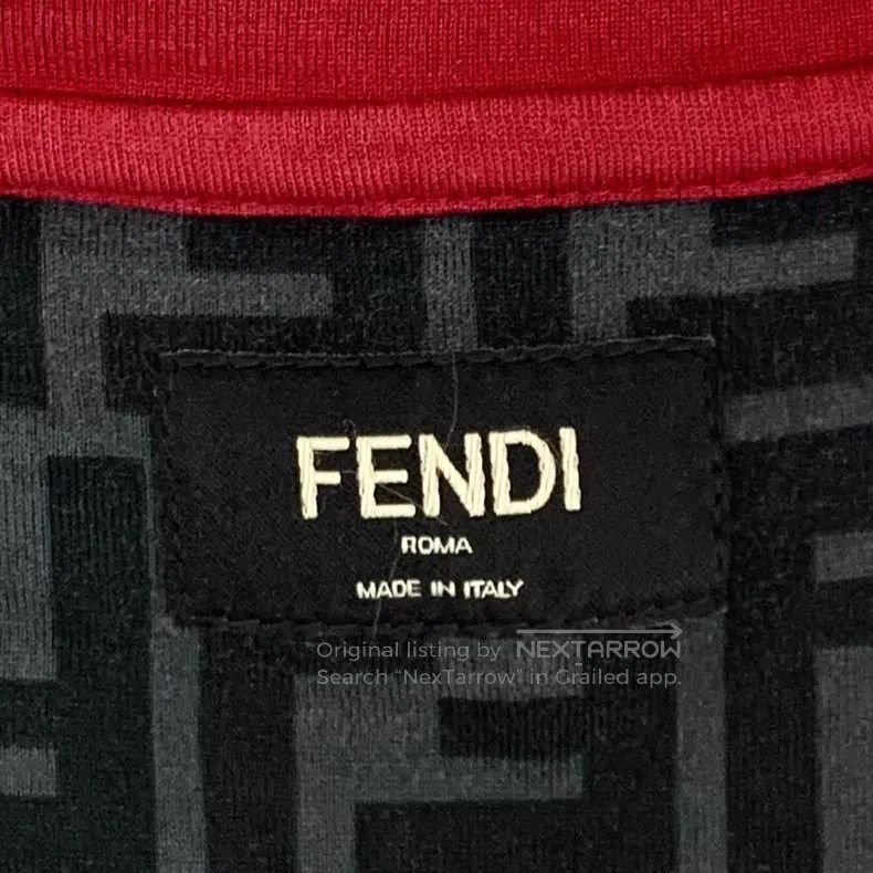 Fendi Fendi Black classic double F all-over printed cotton crew- Size US S / EU 44-46 / 1 - 5 Thumbnail