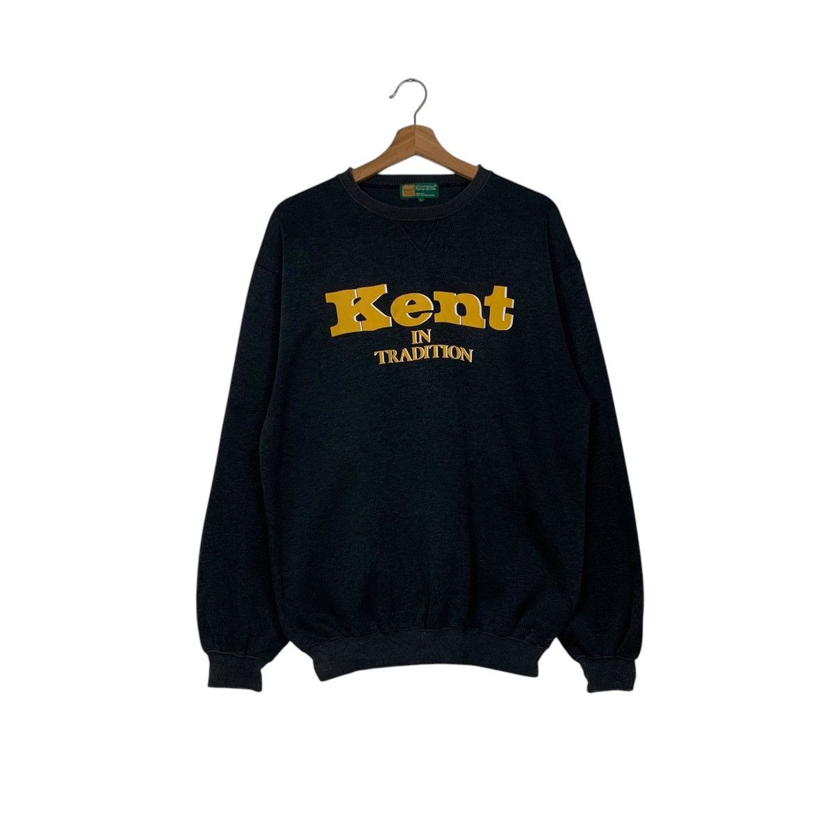 Japanese Brand KENT in Tradition Big Logo Crewneck Sweatshirt #1558-C70 Size US L / EU 52-54 / 3 - 1 Thumbnail