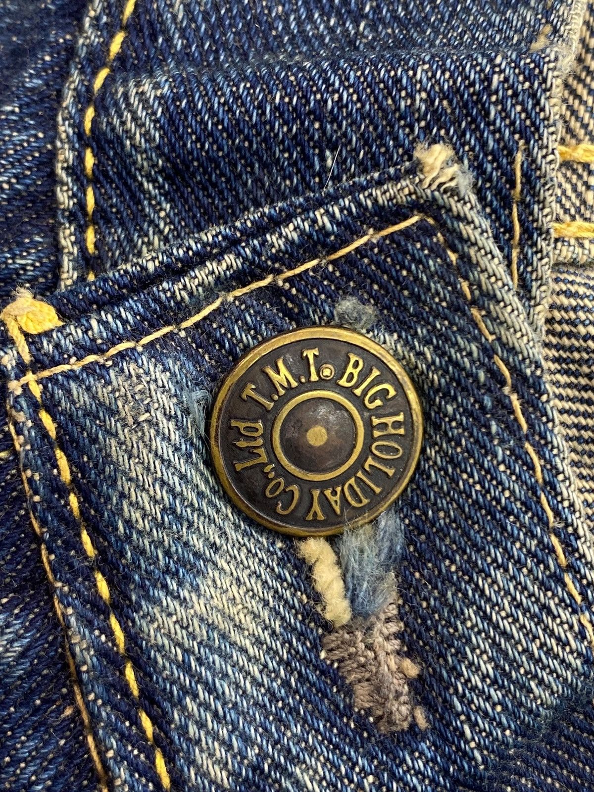 TMT TMT Brand Whiskers Faded Wash Style Straight Cut Jeans Size US 29 - 10 Thumbnail