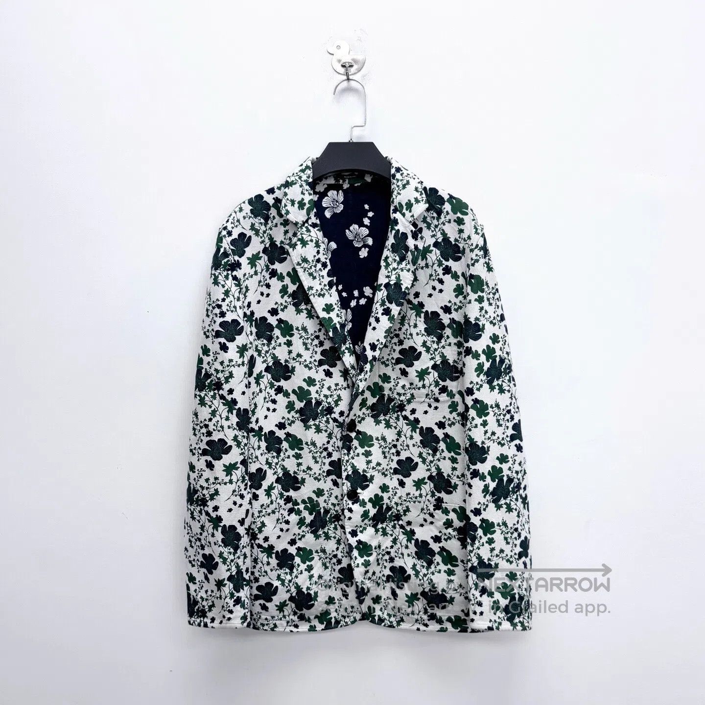 Hermes Hermes Two-sided Bohemian Bellflower Printed Silk Cotton B Size US M / EU 48-50 / 2 - 1 Thumbnail