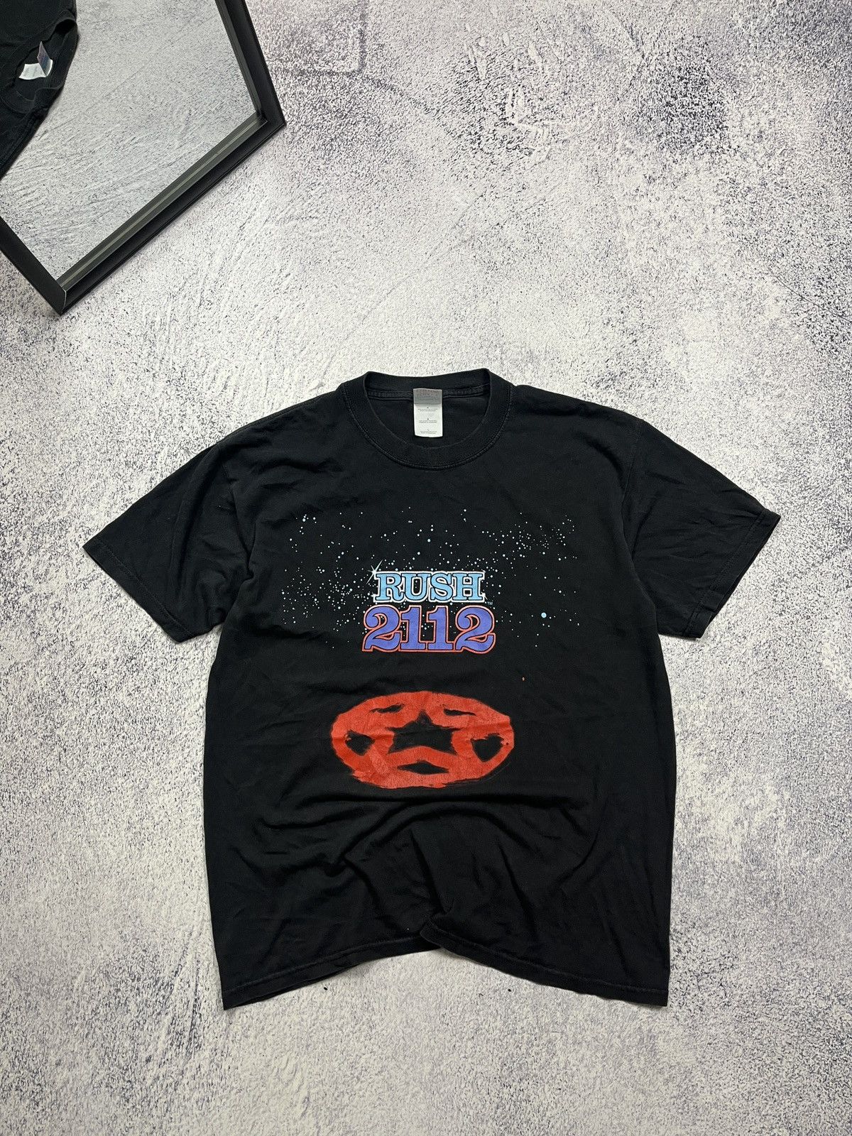 Band Tees × Vintage Rush 2112 Faded Rare Vintage Y2K Boxy Fit T Shirt 2000’s Size US L / EU 52-54 / 3 - 1 Thumbnail