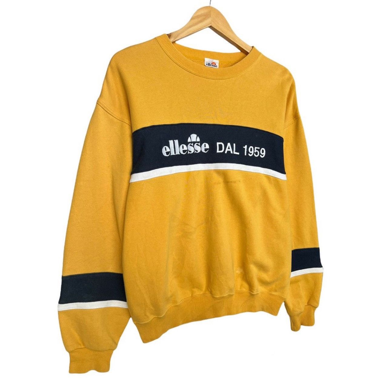 Ellesse × Vintage Vintage 90s Ellesse Spellout Logo Crewneck Sweathirt Medium Size US M / EU 48-50 / 2 - 2 Thumbnail