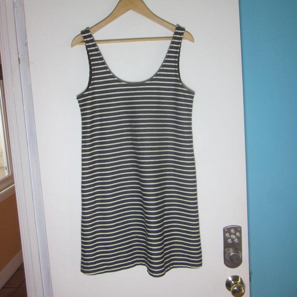 Madewell Madewell Womens Size M Gray Black Striped Short Summer Cotto Size M / US 6-8 / IT 42-44 - 6 Thumbnail