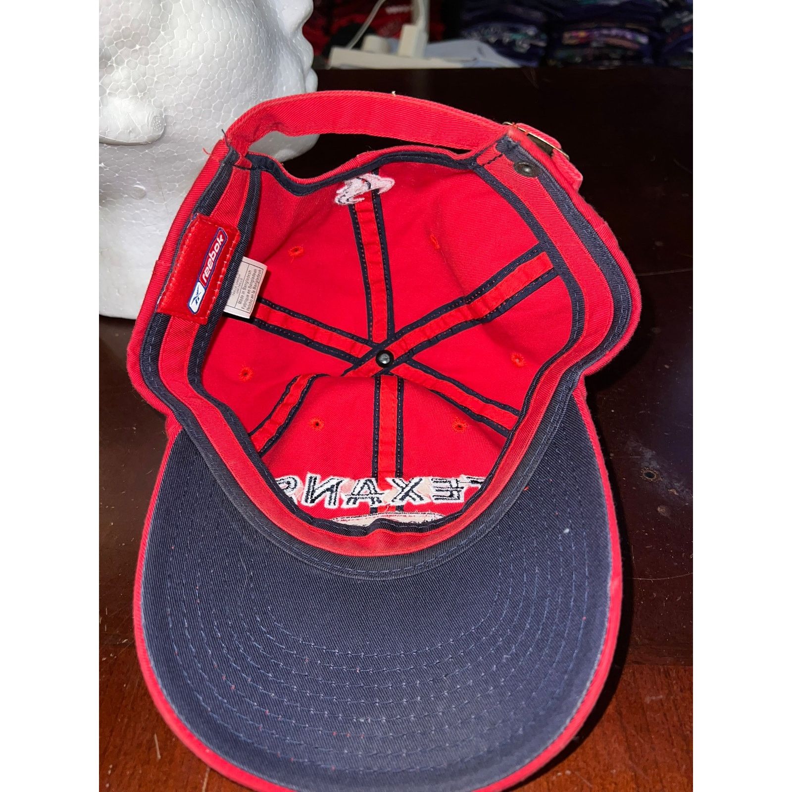 Reebok Houston Texans Hat Reebok NFL Football Red Cap Headwear OS Size ONE SIZE - 6 Thumbnail