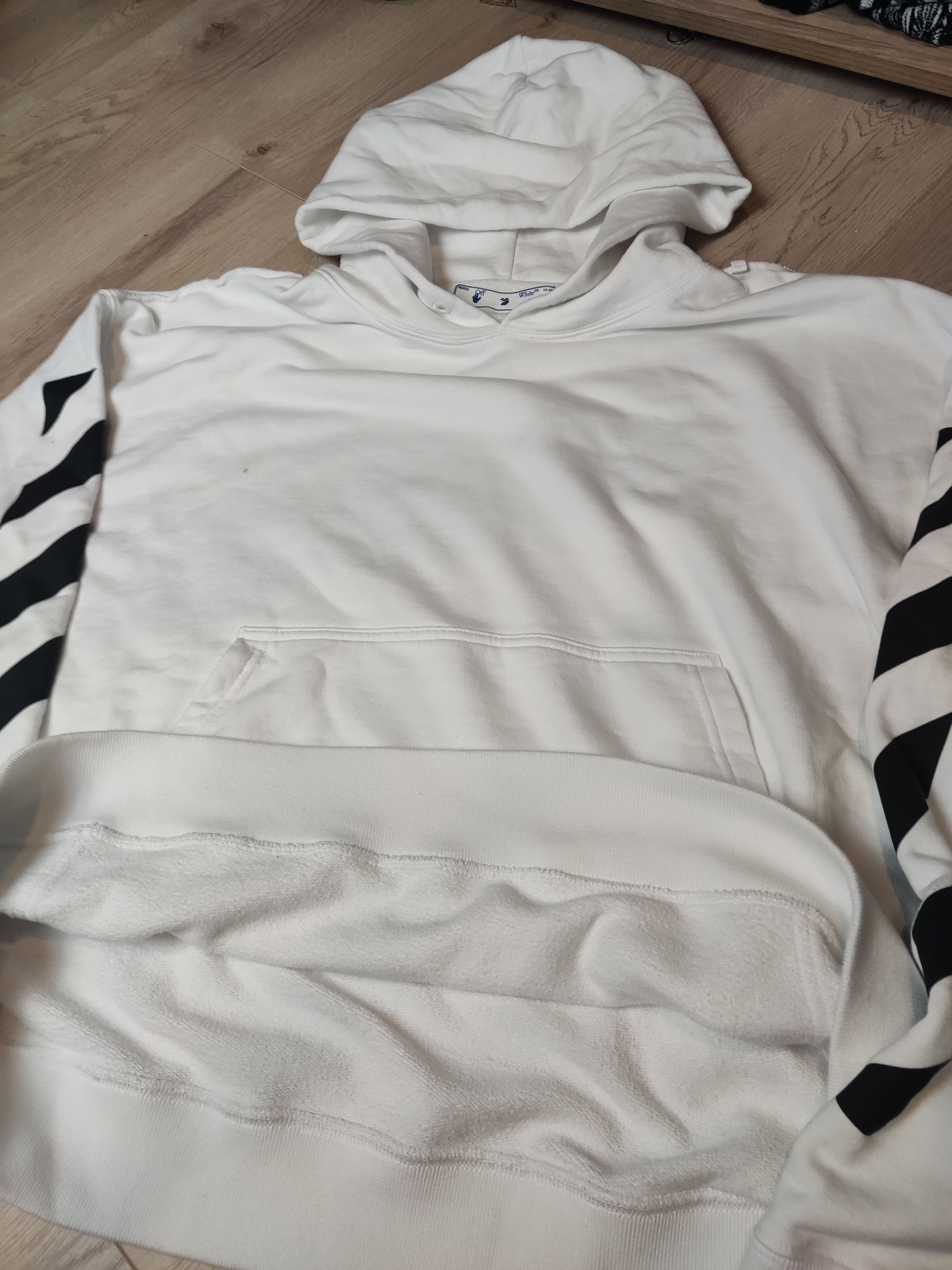 Off-White Off white Helvetica oversized hoodie diag arrow print stripe Size US XXL / EU 58 / 5 - 15 Thumbnail
