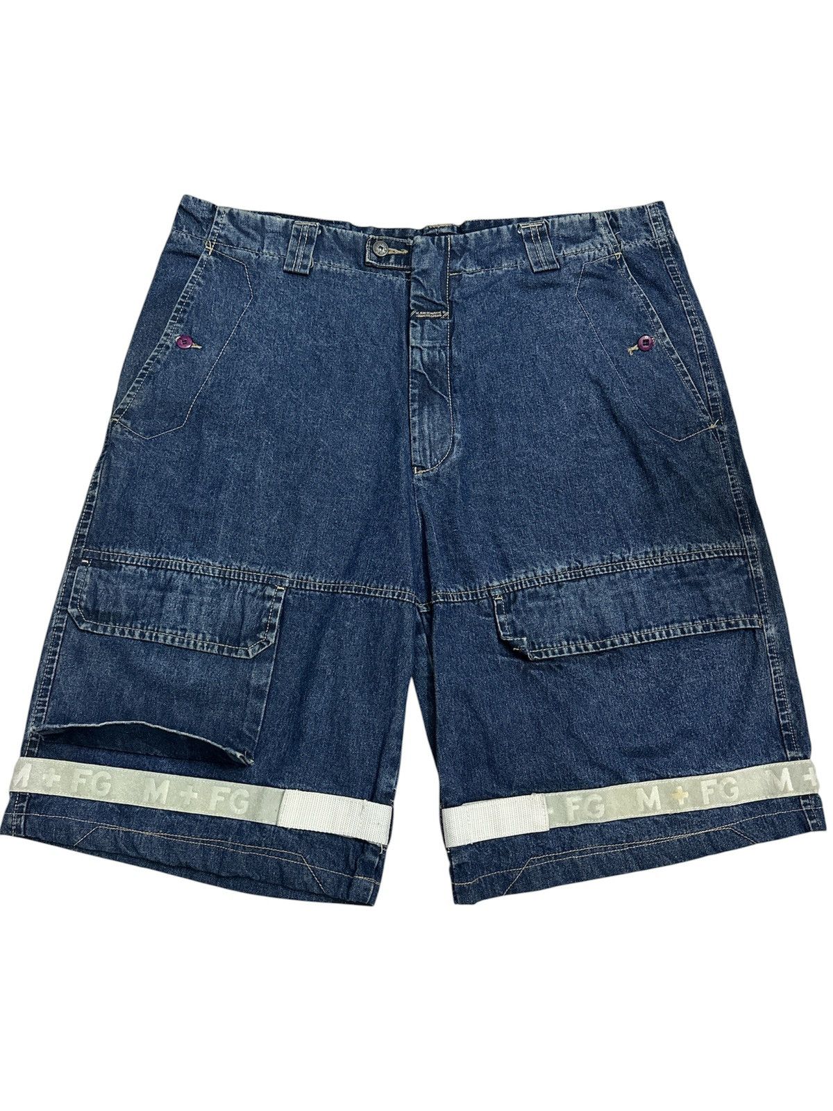 Marithe + Francois Girbaud 2000 Marithe Francois Gibraud MFG Jorts Y2K Avant Garde Jnco Size US 40 / EU 56 - 1 Thumbnail