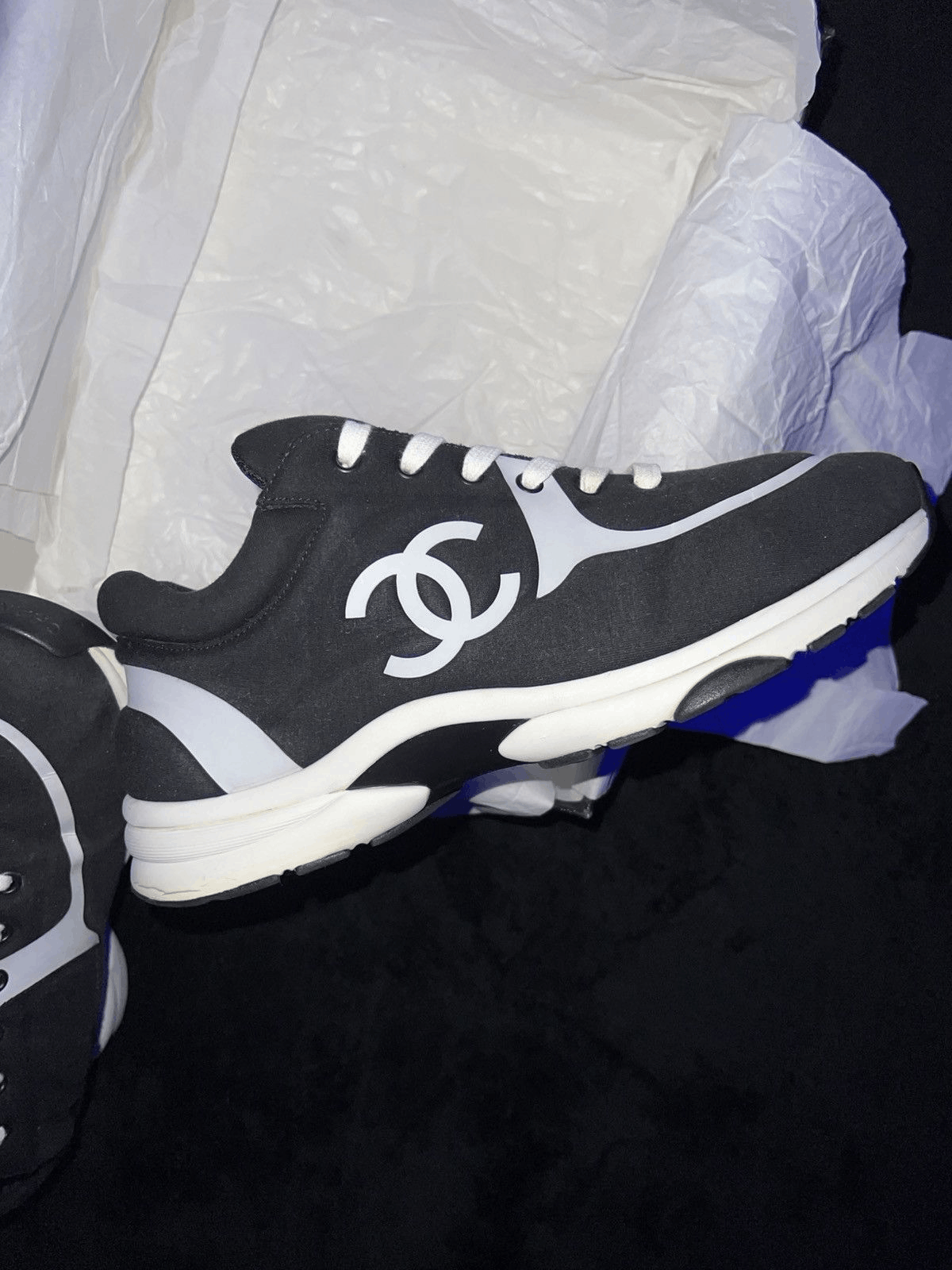 Chanel Chanel CC Trainer “BlackWhite” Size US 11 / EU 44 - 8 Thumbnail