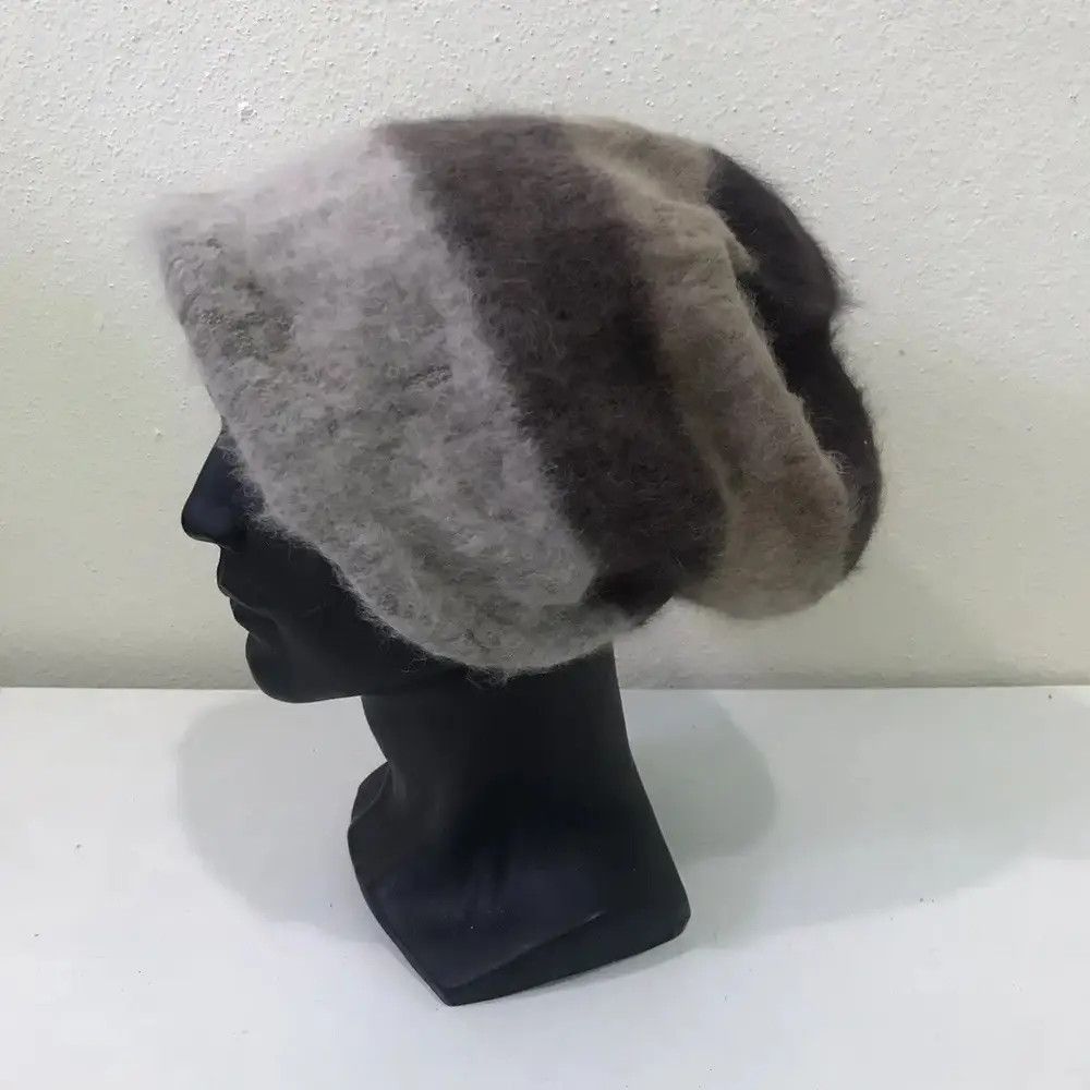 Japanese Brand Rare Japanese Brand Aurora Wool Stripe Design Beanie Hat Size ONE SIZE - 2 Thumbnail