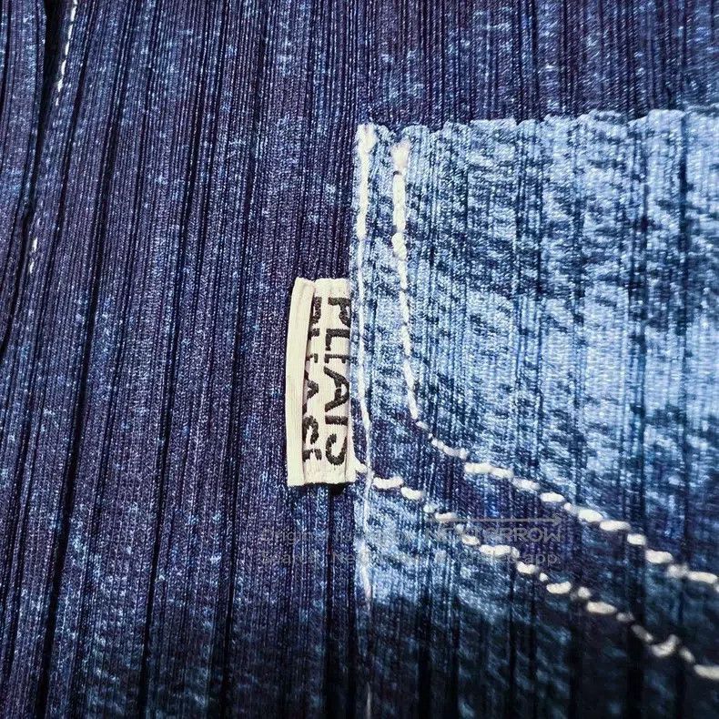 Issey Miyake Denim Print Jacket