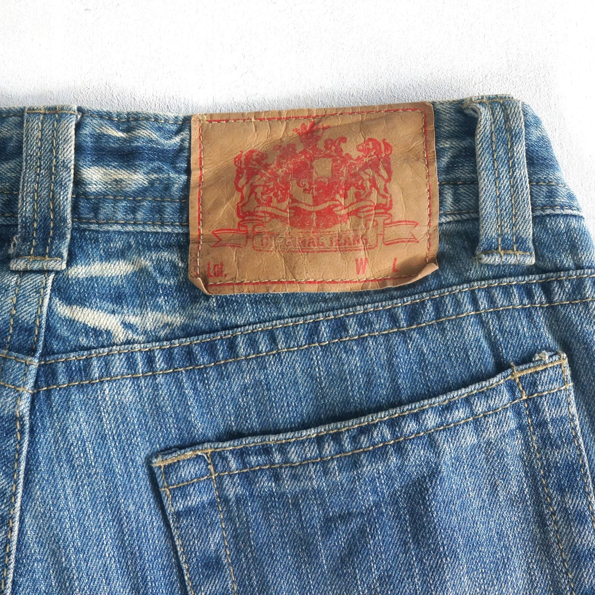 Japanese Brand Original Jeans Super low Rise Flare Jeans Size 29" - 5 Thumbnail