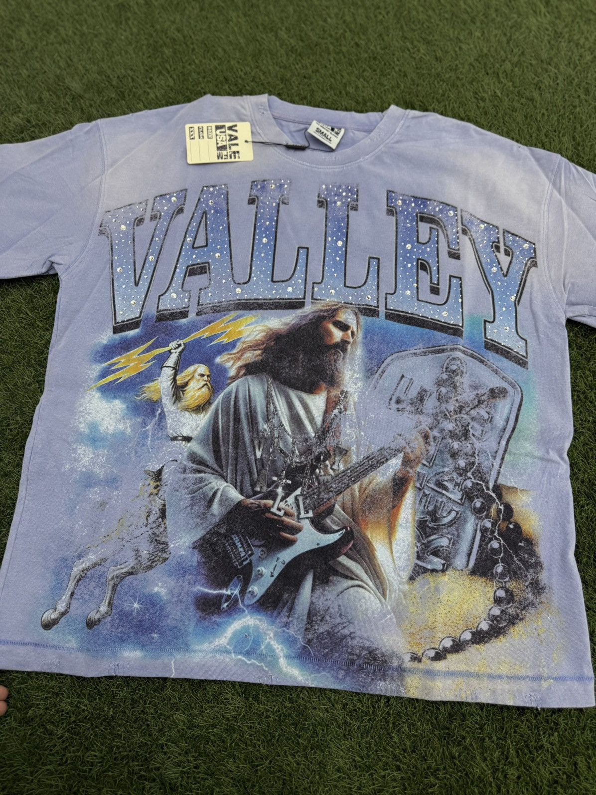 Vale Valley Dreams Holy Metal Bling Tee Size Small (NEW) Size US S / EU 44-46 / 1 - 2 Thumbnail
