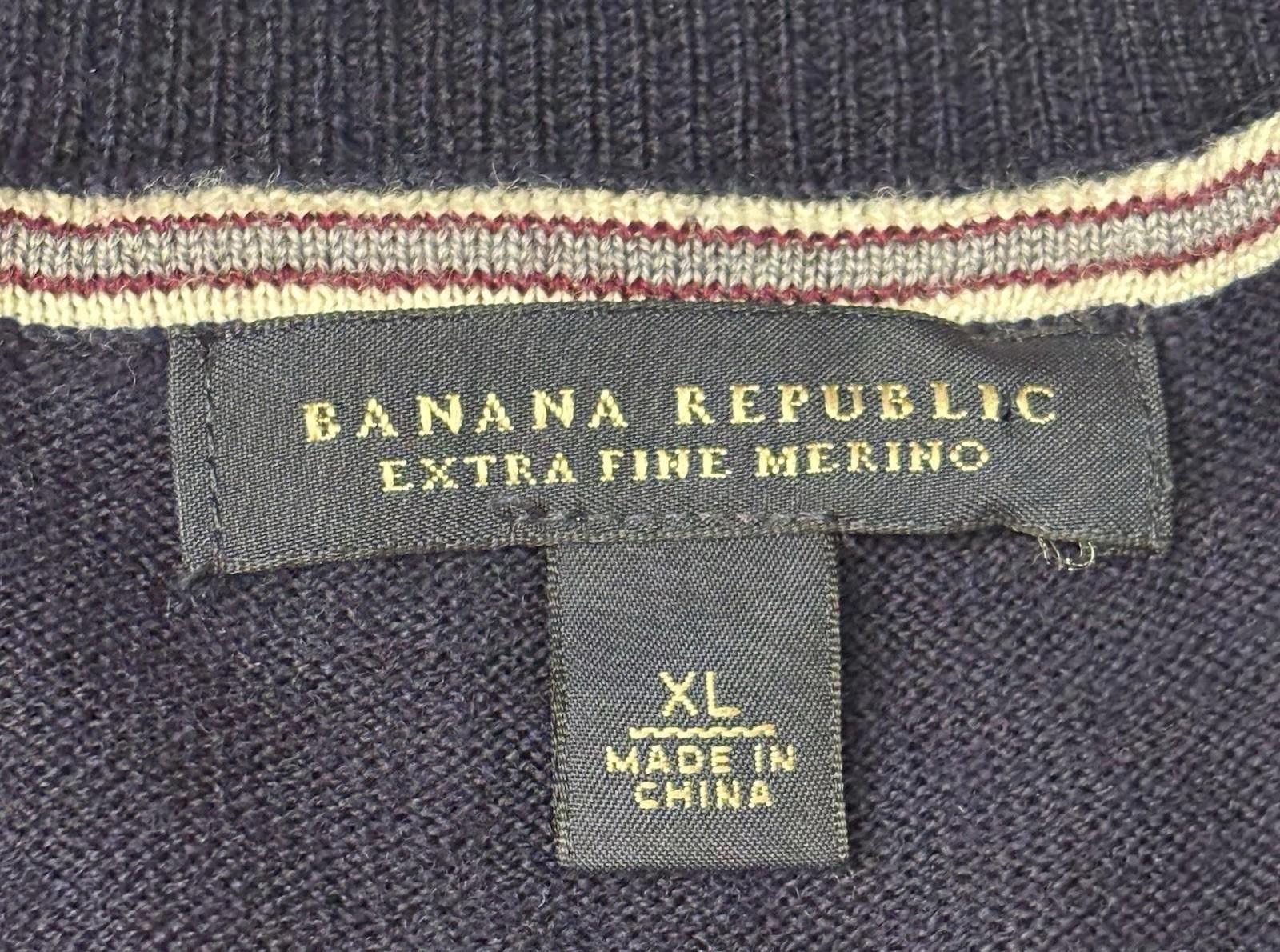Banana Republic Banana Republic Sweater Mens L Merino Wool Argyle Diamond Size US L / EU 52-54 / 3 - 2 Thumbnail