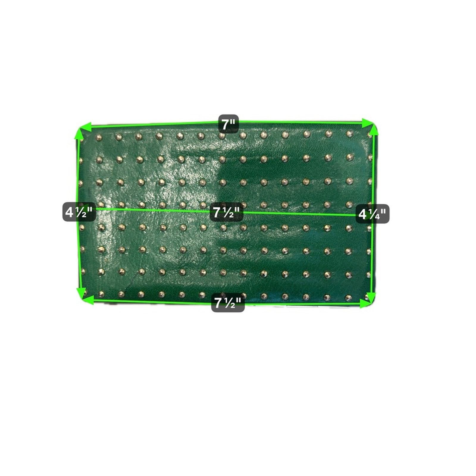 Rebecca Minkoff Rebecca Minkoff Green Studded Clutch Wallet Organizer Purse Size ONE SIZE - 2 Thumbnail