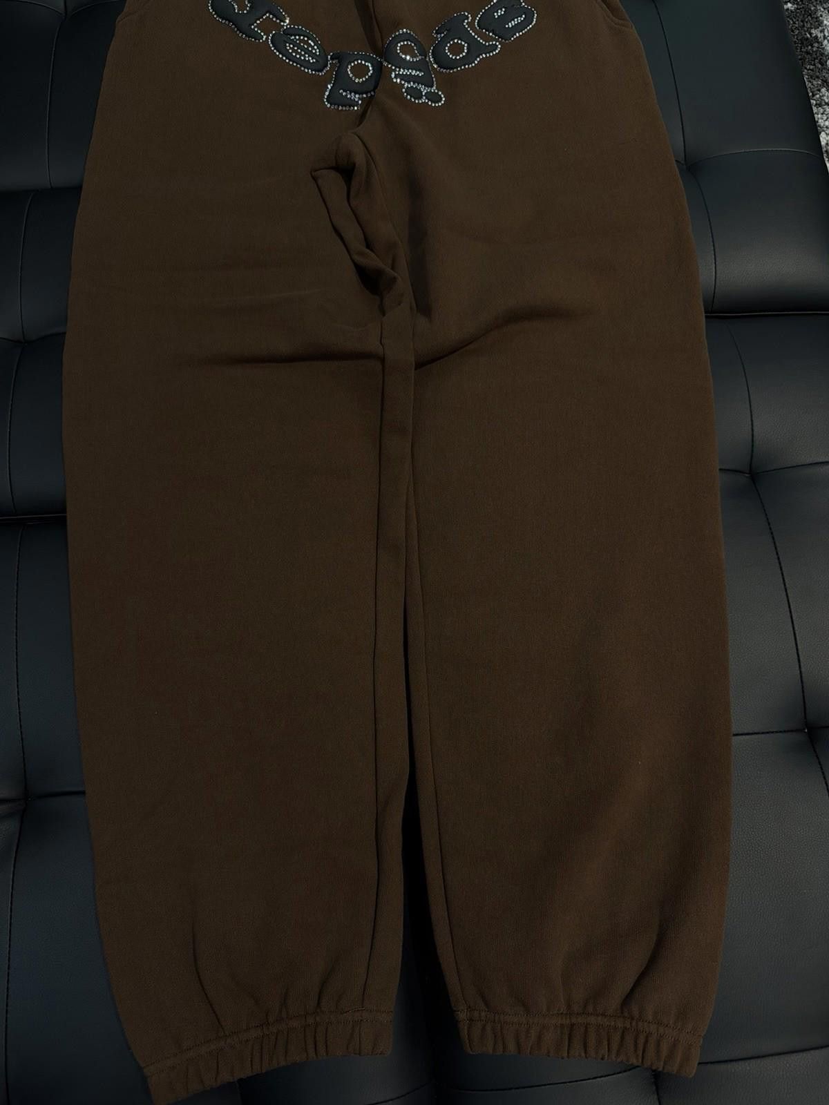 Sp5der Size M - Sp5der Worldwide Brown Crystal Sweatpants Spider Size US 32 / EU 48 - 6 Thumbnail
