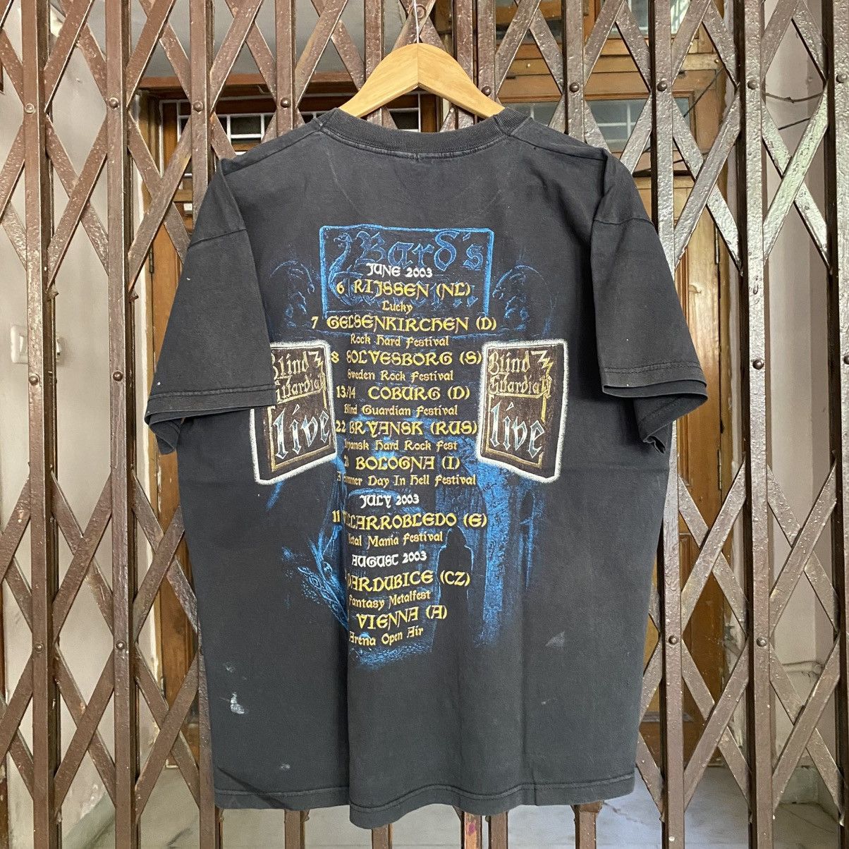 Band Tees Vintage Blind Guardian ,Bard's Tavern metal band 2003 tshirt Size US XL / EU 56 / 4 - 3 Thumbnail