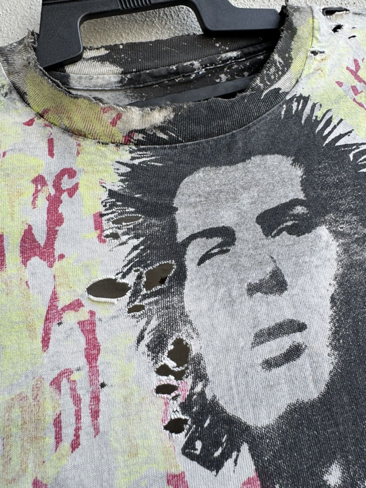 Band Tees Rare Vintage Thrashed Sid Vicious Sex Pistols Sid&Nancy AOP Size US L / EU 52-54 / 3 - 8 Thumbnail