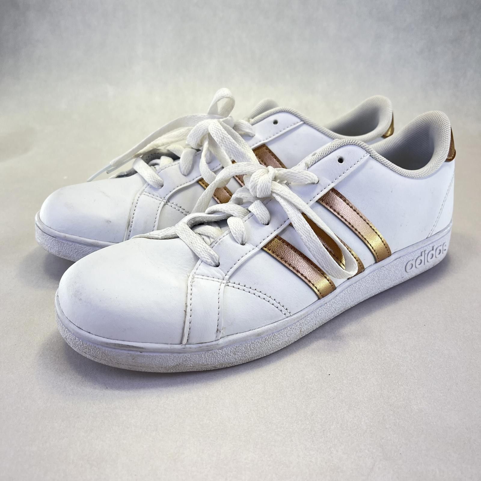 Adidas Adidas Mens Grand Court Cloudfoam White/Gold Metallic Size 6 Size US 6 / EU 39 - 1 Thumbnail