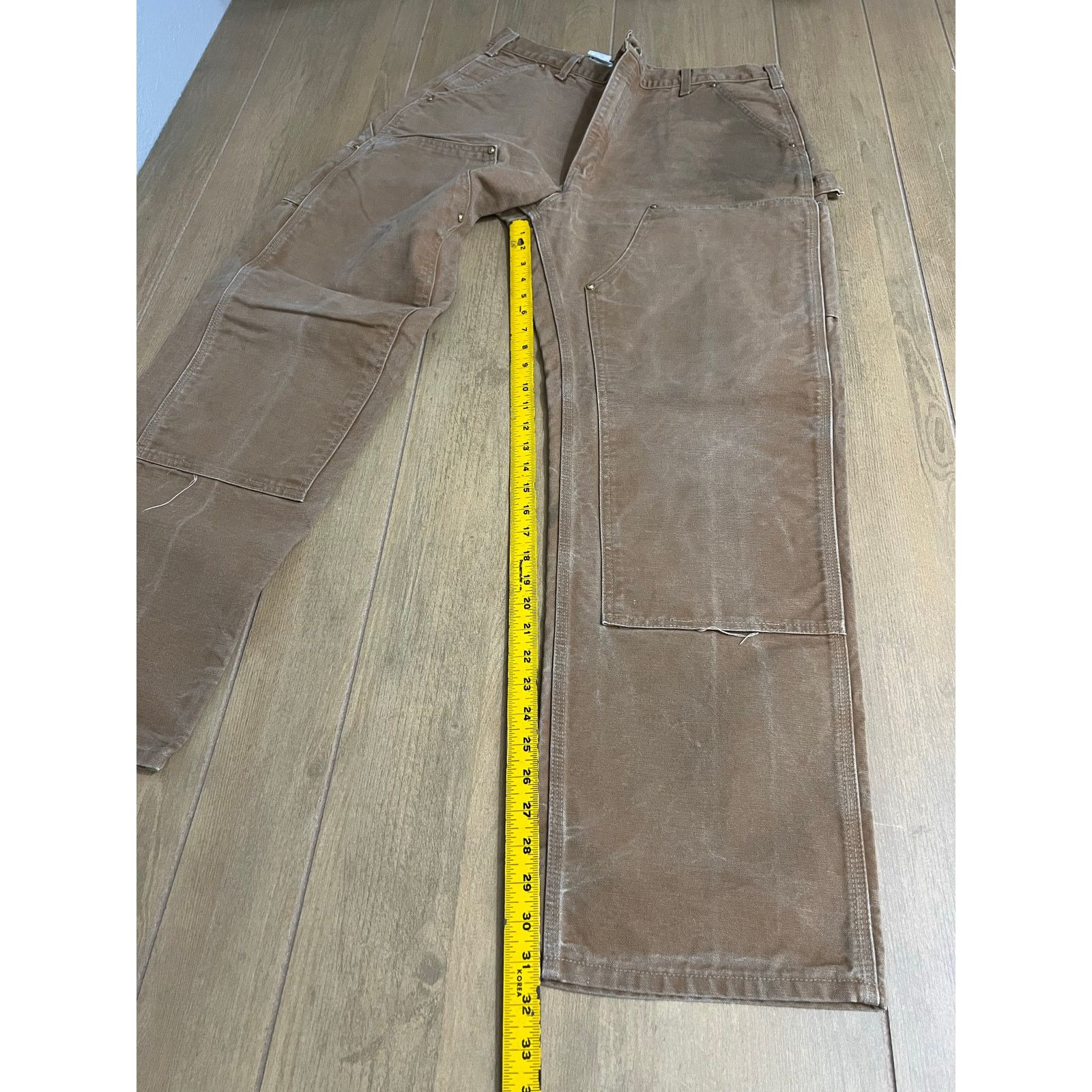 Carhartt Carhartt B01 BRN Dungaree Fit Double Knee Brown Sz 36x31 Size US 36 / EU 52 - 7 Thumbnail