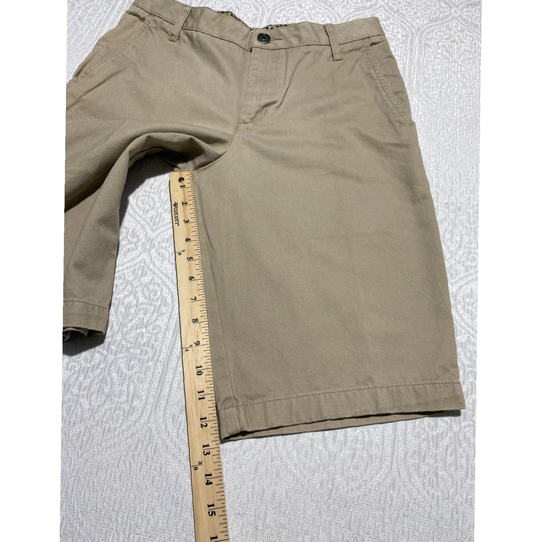 Vintage Utility Mens Size 30 Beige Cotton Casual Chino Shorts Utility Size US 30 / EU 46 - 6 Thumbnail