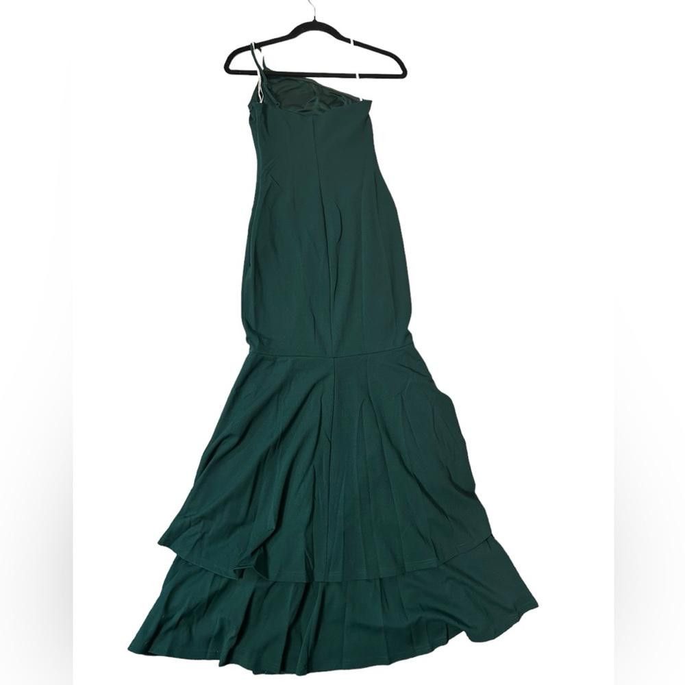 Lulus Lulus l NWT Vivid Emerald Green One-Shoulder Mermaid Gown XS Size XS / US 0-2 / IT 36-38 - 3 Thumbnail