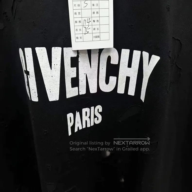 Givenchy Givenchy Ripped Short-Sleeve Shirt OS S Size Special Price Size US XXL / EU 58 / 5 - 3 Thumbnail