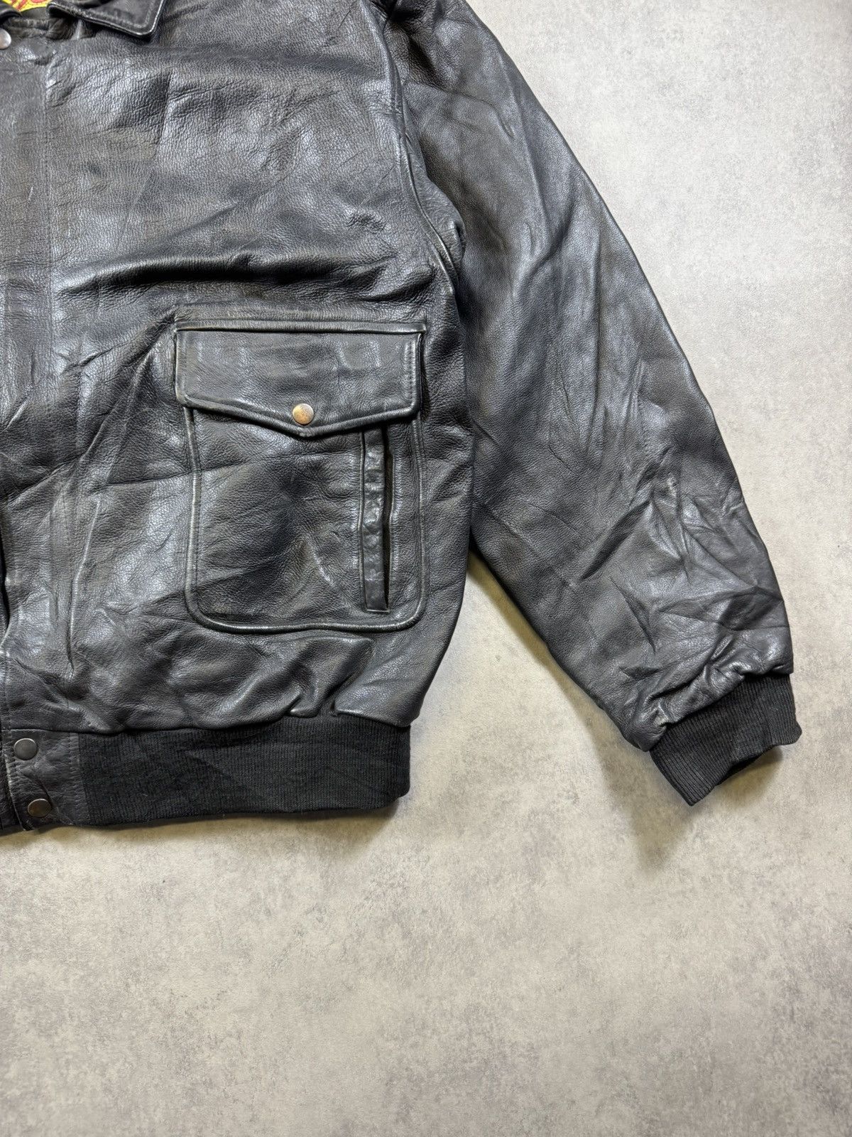 Other Vintage Leather Jacket Size US L / EU 52-54 / 3 - 2 Thumbnail