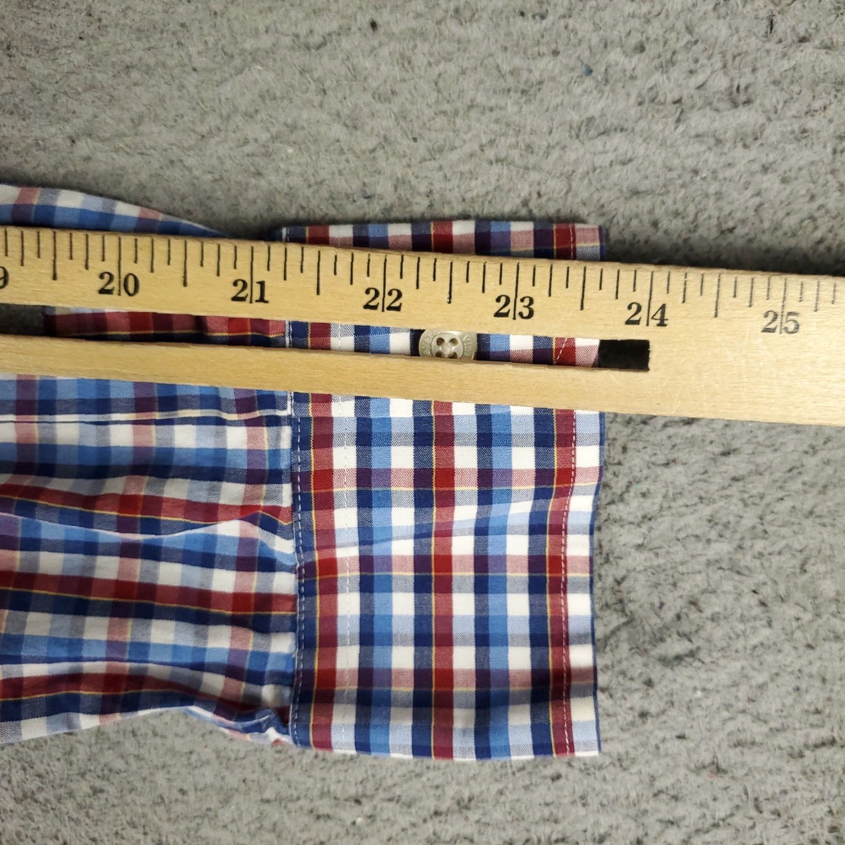Vineyard Vines Vineyard Vines Shirt Mens Large Red Blue Plaid Slim Fit Button Up Long Sleeve Size US L / EU 52-54 / 3 - 6 Thumbnail