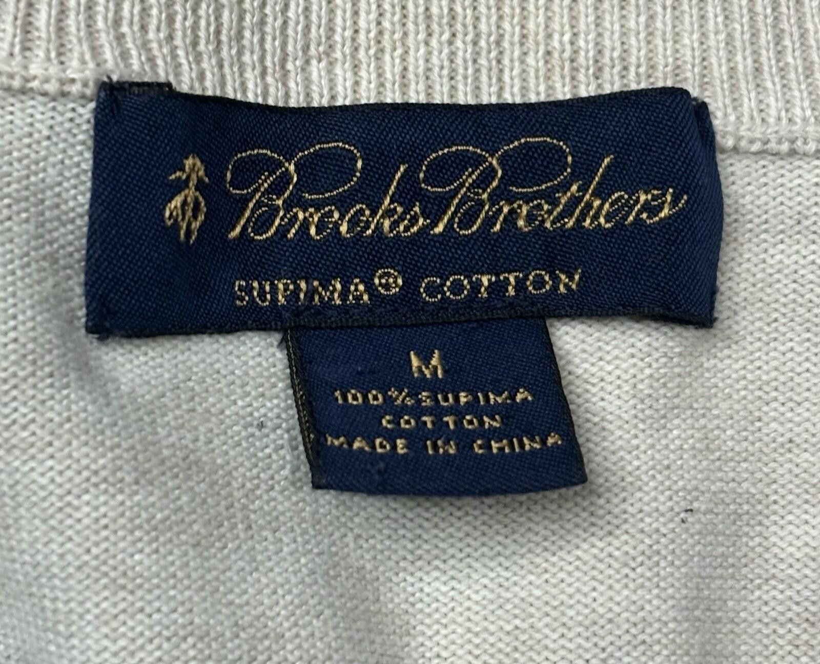Brooks Brothers Brooks Brothers Sweater Mens Medium Supima Cotton V-Neck Size US M / EU 48-50 / 2 - 2 Thumbnail