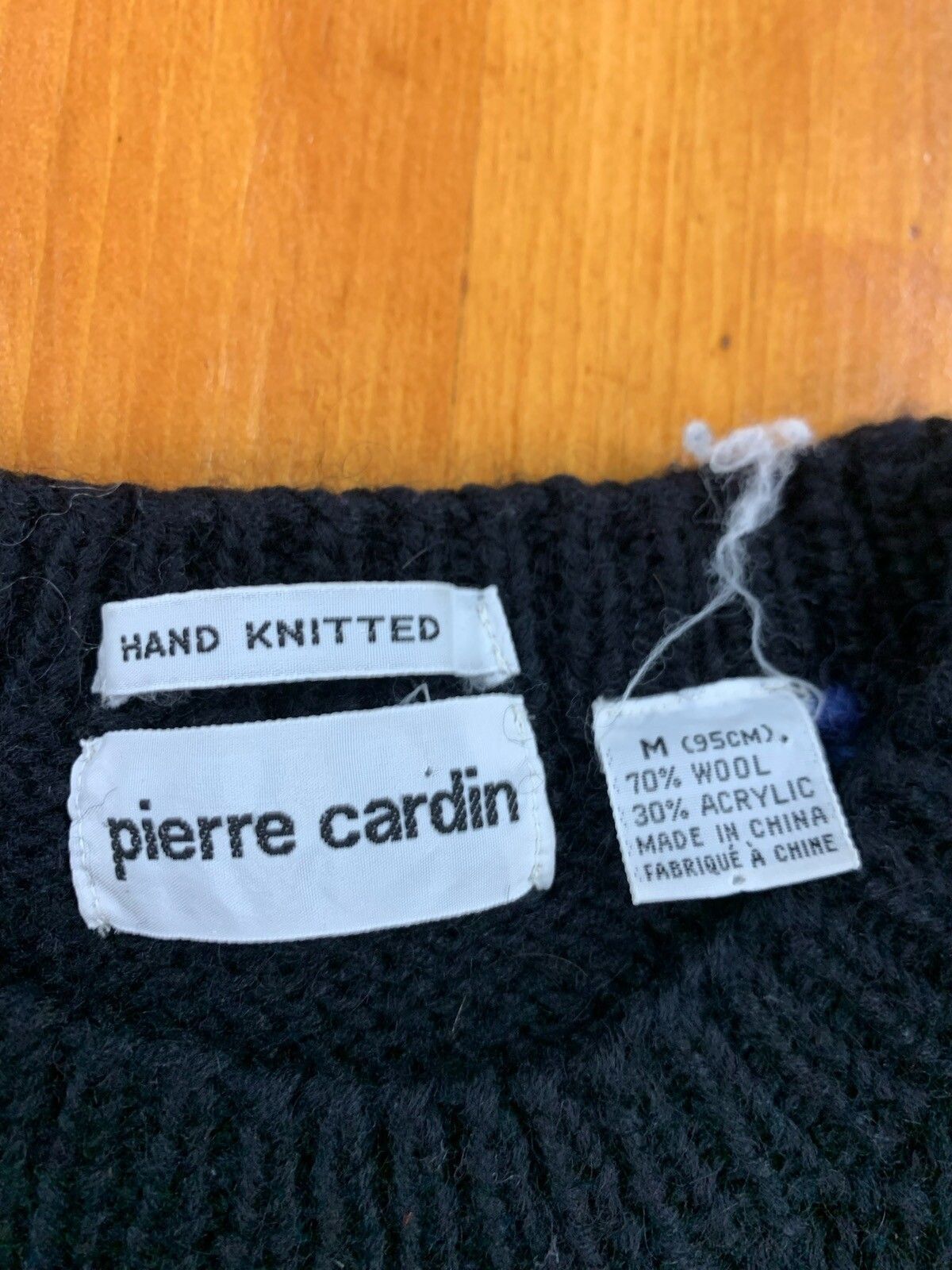 Vintage Vintage 1990s Pierre Cardin Diamond Cord Sweater Size US M / EU 48-50 / 2 - 1 Thumbnail