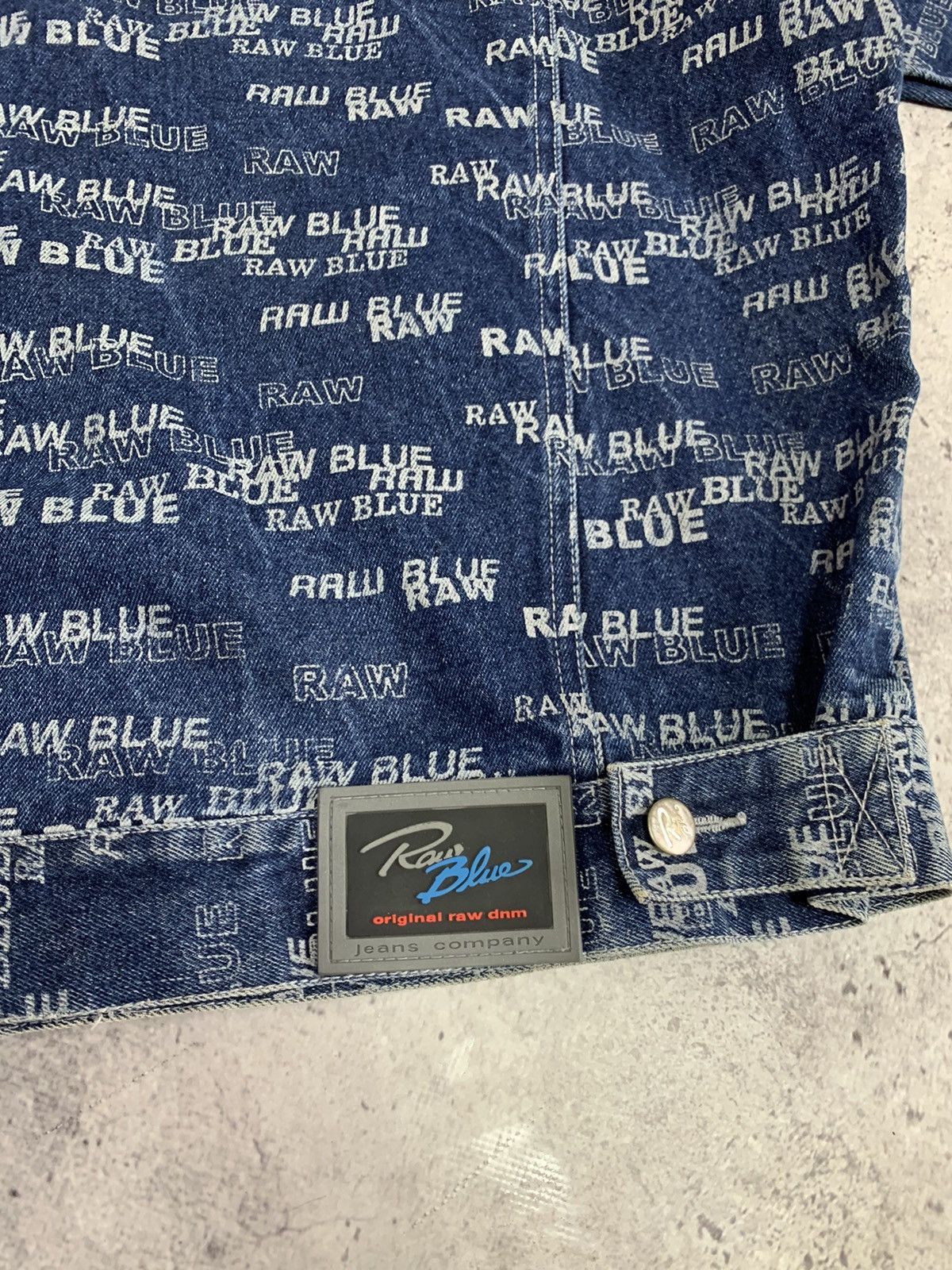 Fubu Vintage 90’s Raw Blue Rap Denim Monogram Jacket Y2K Size US L / EU 52-54 / 3 - 10 Thumbnail